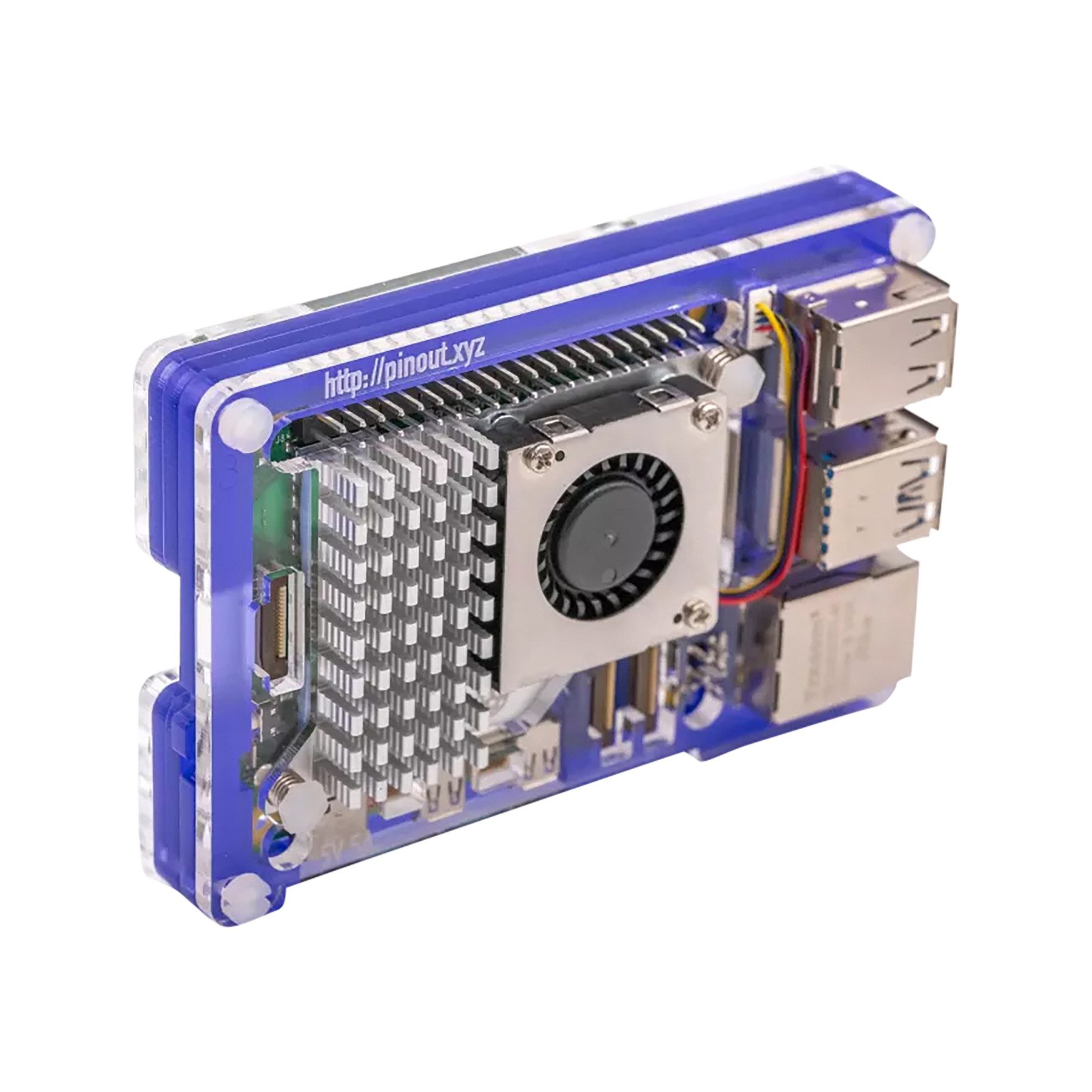 Pimoroni PC-Gehäuse PIMORONI Pibow Gehäuse für Raspberry Pi 5, Lila, PIM679