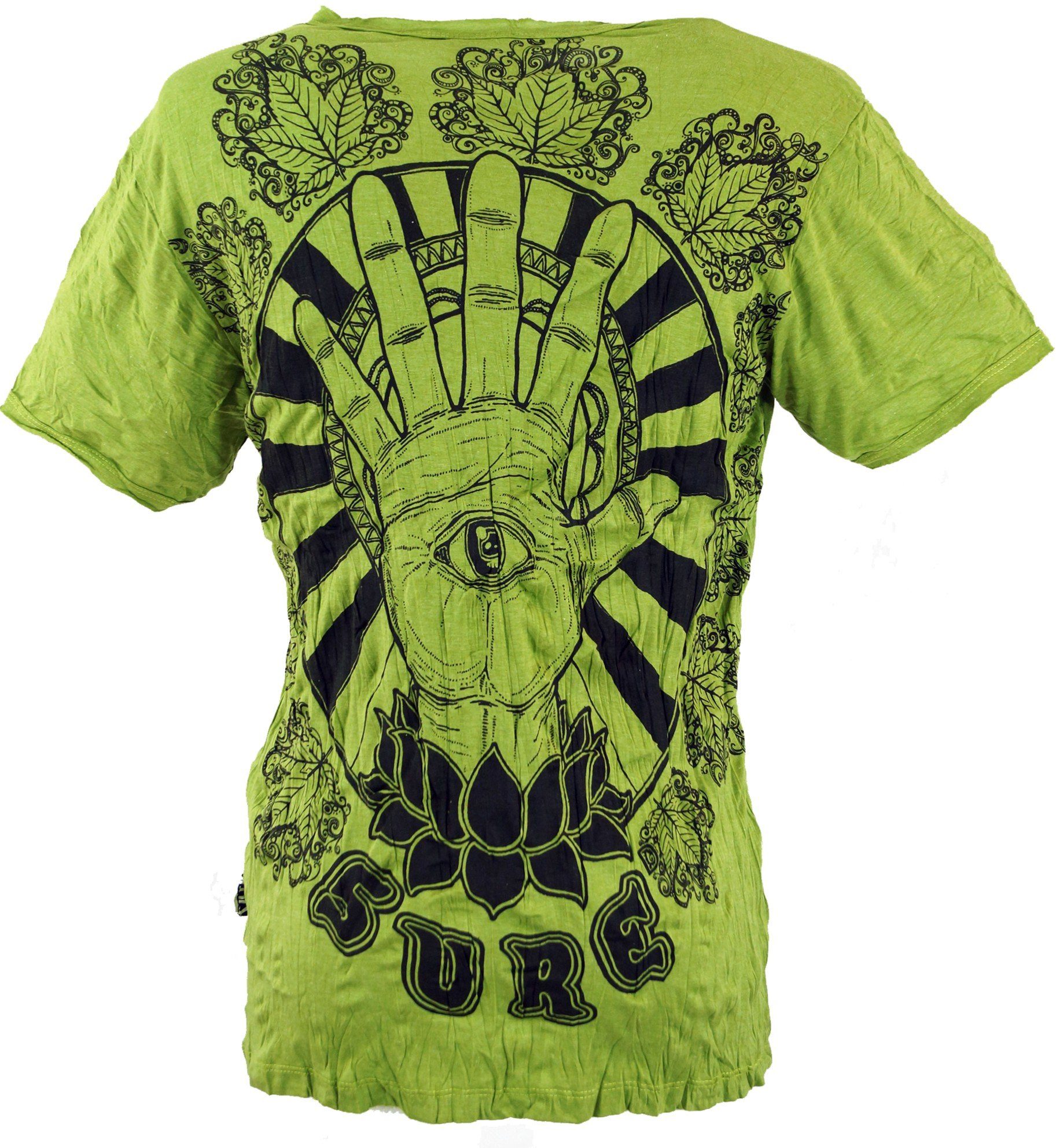 Guru-Shop T-Shirt Sure alternative Bekleidung Magic - Style, lemon Festival, Goa Eye T-Shirt