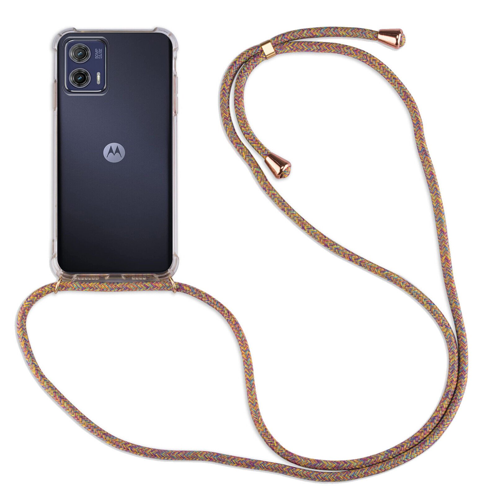 betterfon Handykette für Motorola Moto G73 5G Handyhülle mit Band & Kordel Bumper, Hände frei – mit Silikonhülle & Schnur für flexiblen Alltag