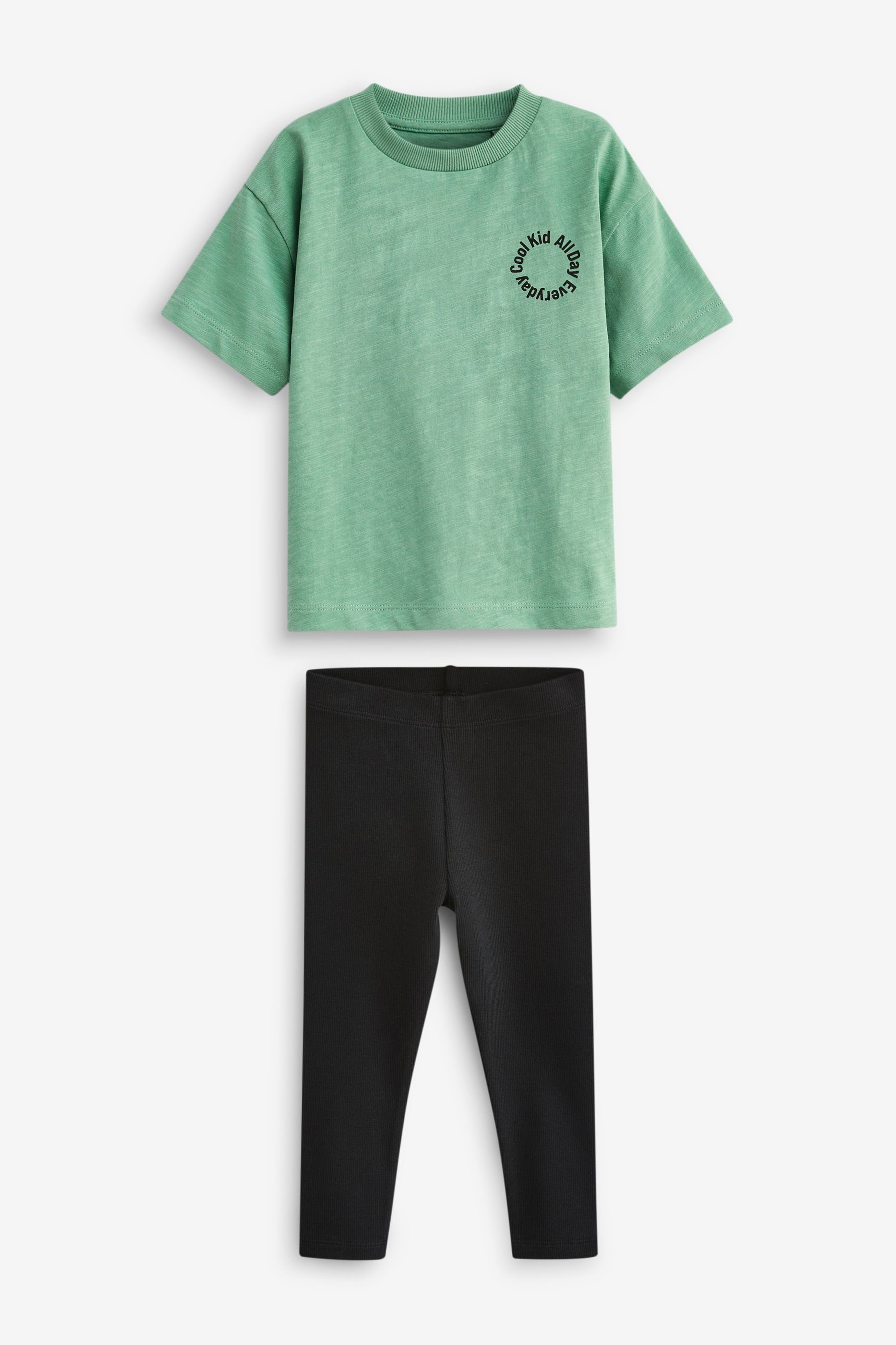 Shirt & Leggings Kurzarm-T-Shirt und Leggings im Set