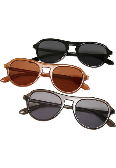 URBAN CLASSICS Sonnenbrille Urban Classics Unisex Sunglasses Kalimantan 3-Pack