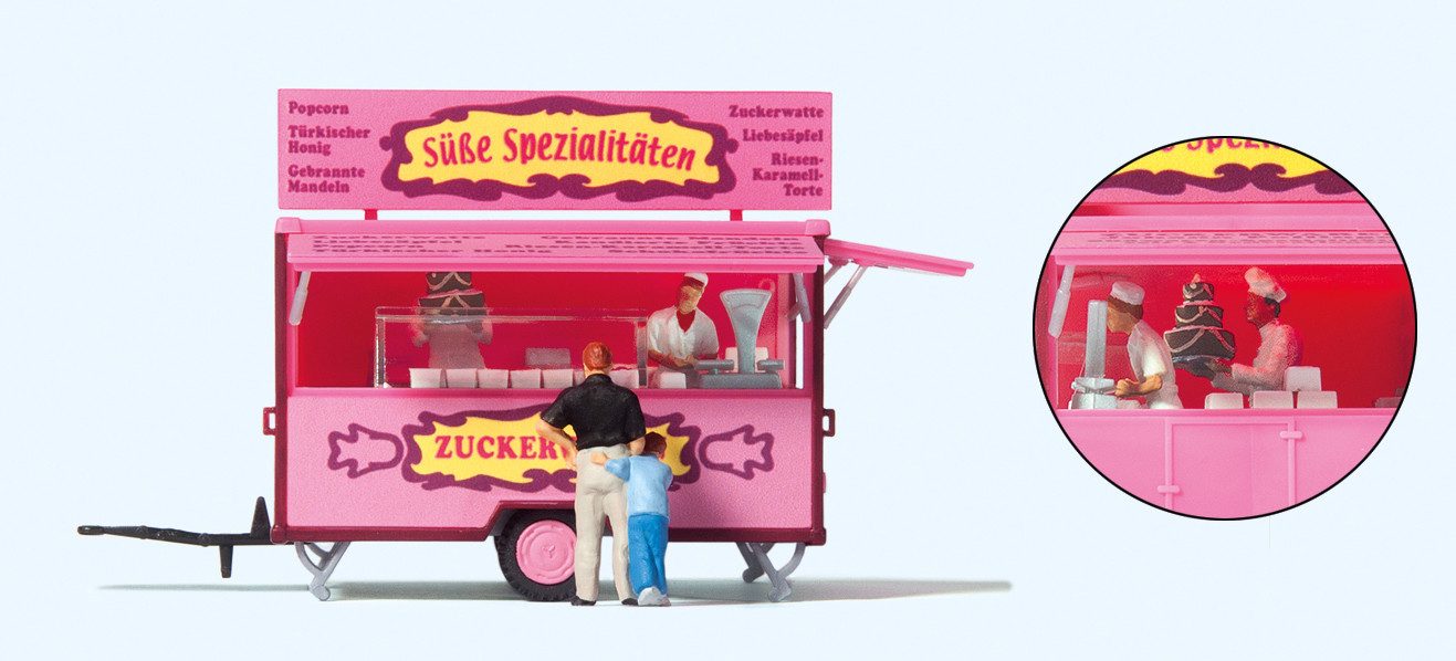 Preiser Sammelfigur Verkaufswagen "Süßwaren" PRE10748, Made in Europe