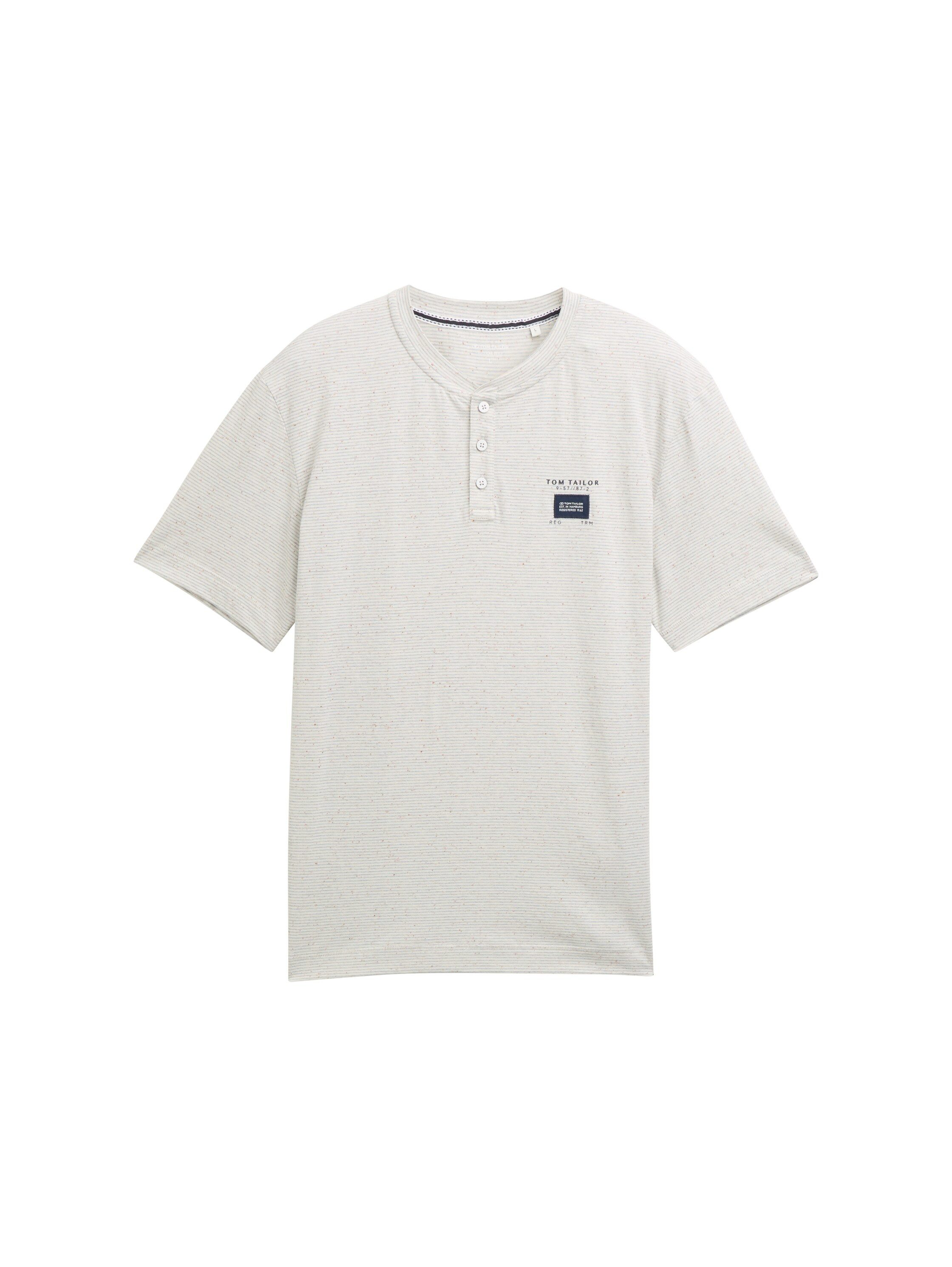 TOM TAILOR Henleyshirt mit Logo-Label günstig online kaufen