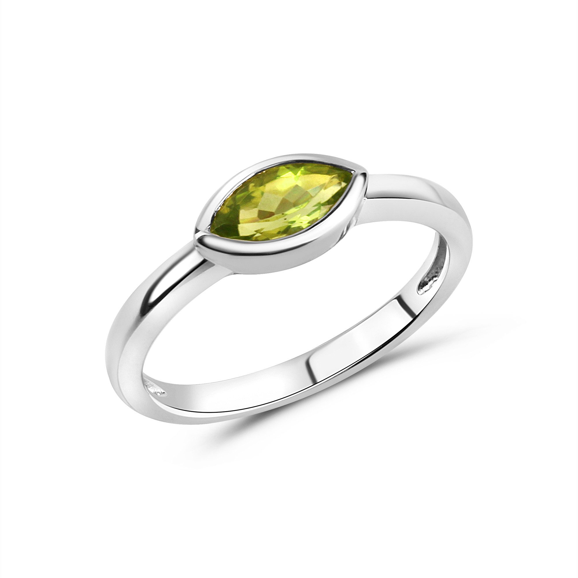 Vivance Fingerring 925/- Sterling Silber rhodiniert Peridot günstig online kaufen