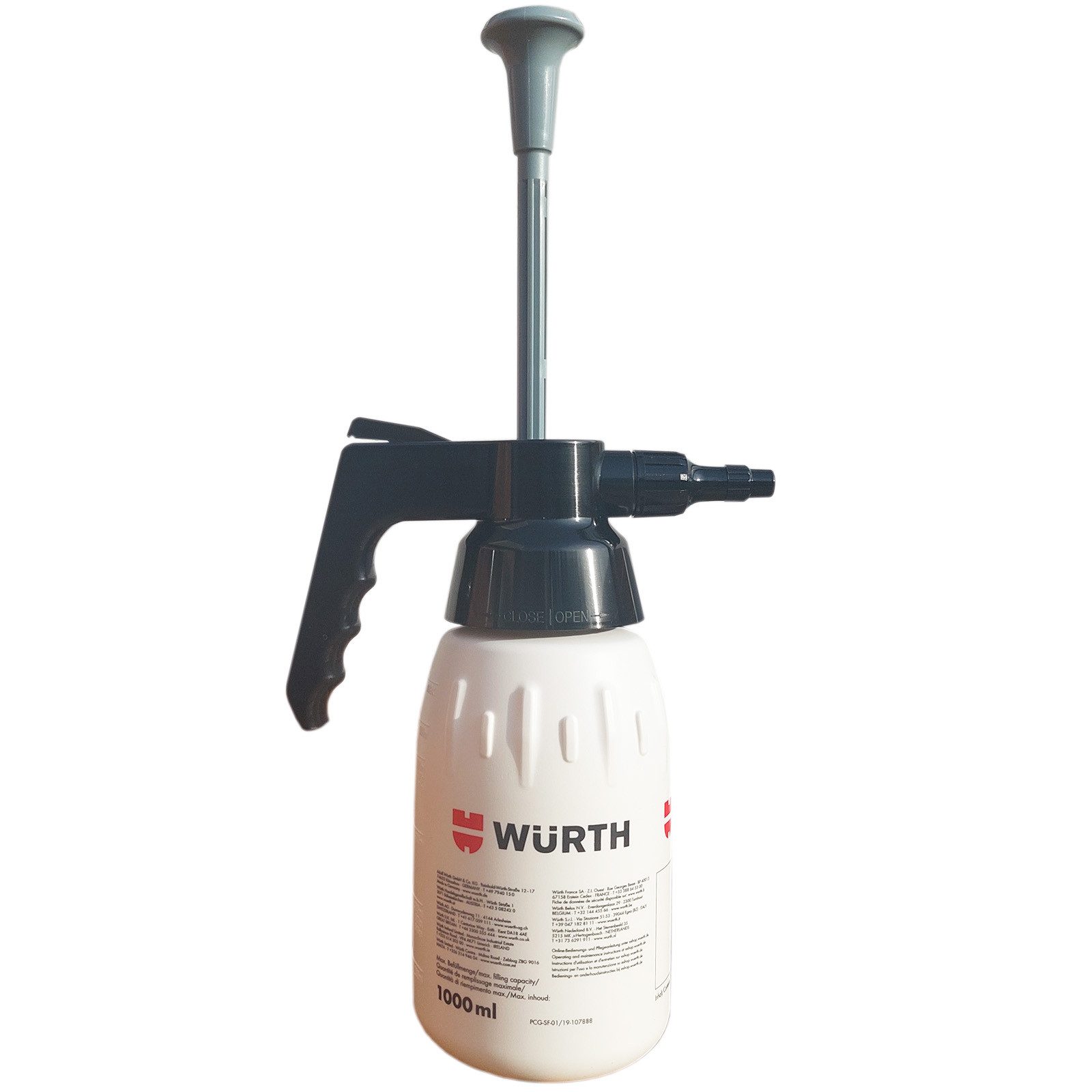 Würth Sprühflasche Würth Pumpsprühflasche 1 Liter Grau Lösemittelbeständig