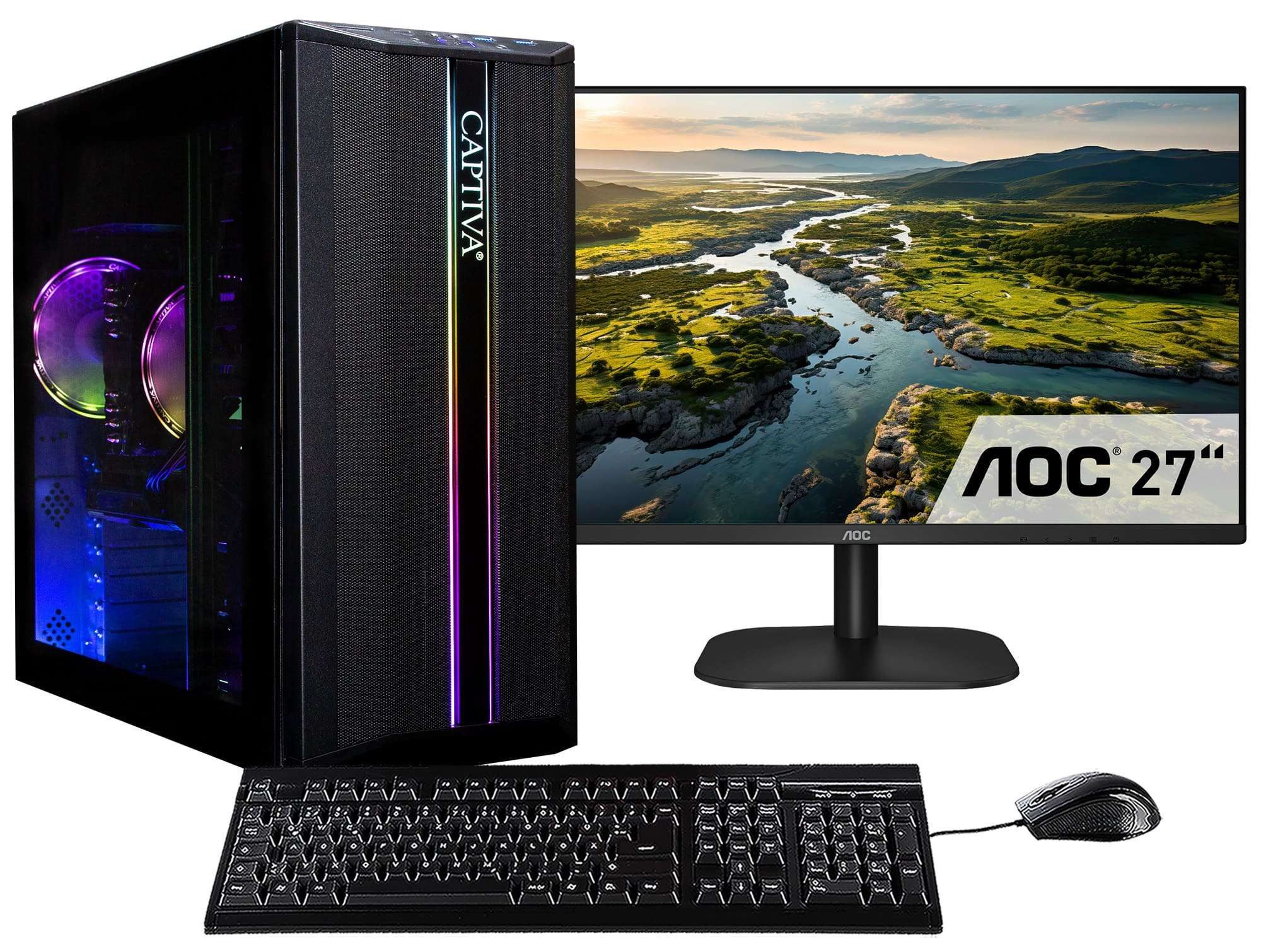 CAPTIVA Power Starter R80-029 TFT Bundle Business-PC-Komplettsystem (68,6", AMD Ryzen 7 Ryzen 7 5700G, Radeon Graphics, 32 GB RAM, 1000 GB SSD)