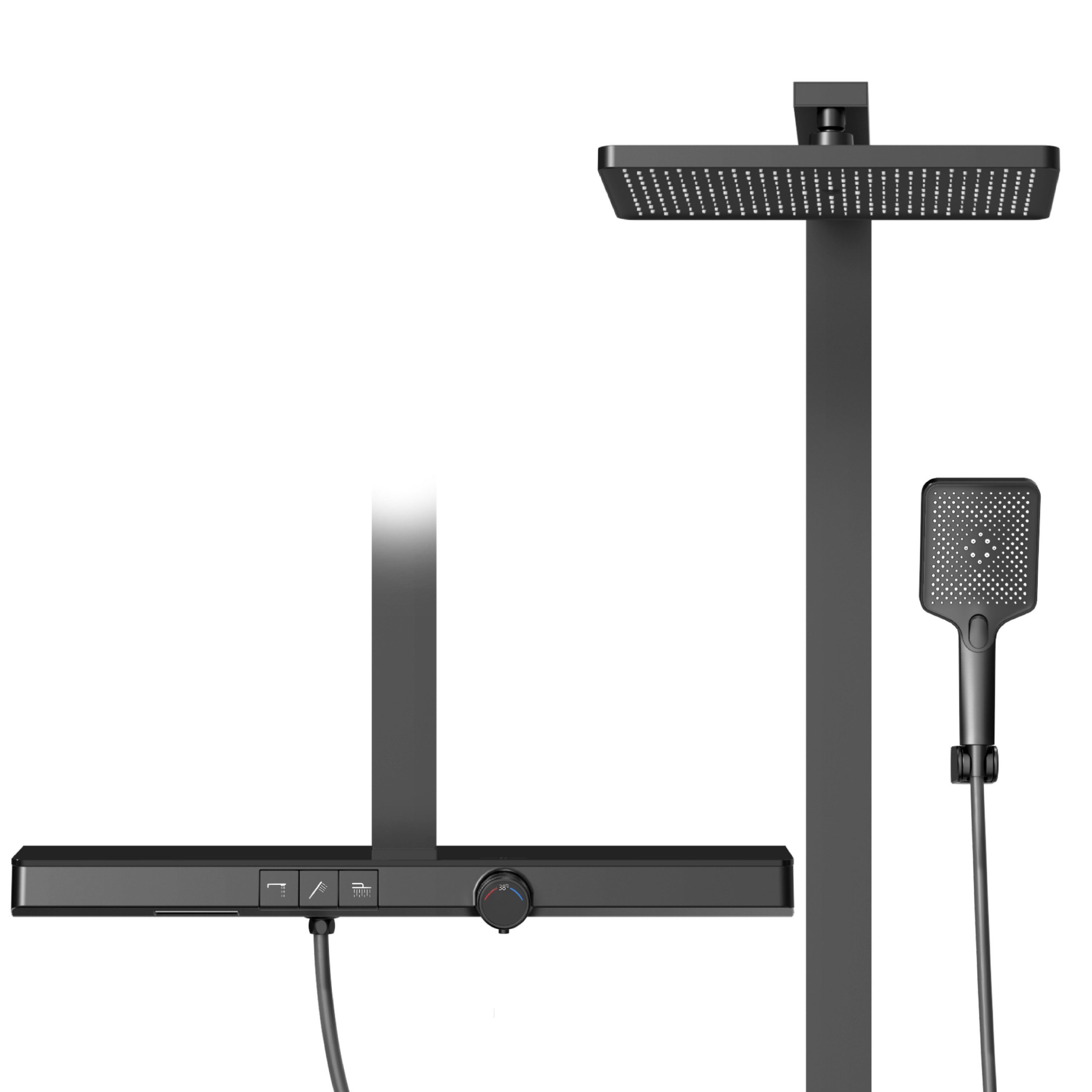 EMKE Duschsystem mit 71 cm Thermostat günstig online kaufen