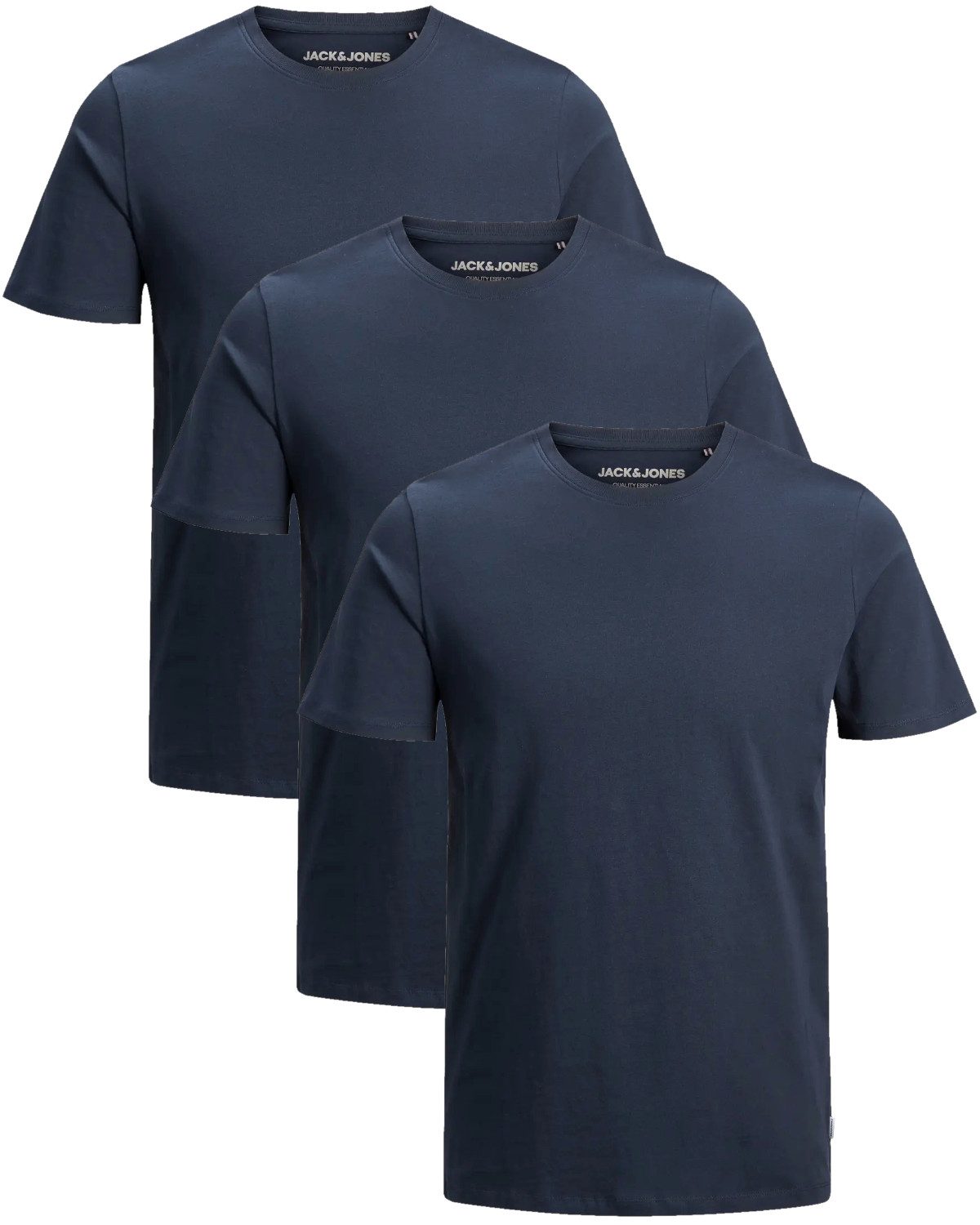 Jack & Jones T-Shirt (Spar-Set, 3er-Pack) O-Neck & V-Neck, in Unifarben, au günstig online kaufen