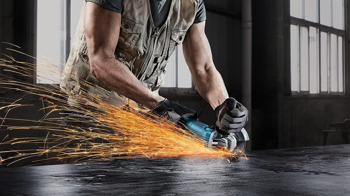 Bosch Professional Winkelschleifer GWS 9-125 S Flex Trennschleifer Netzbetrieb mit Kabel, max. 11000,00 U/min, 900 Watt