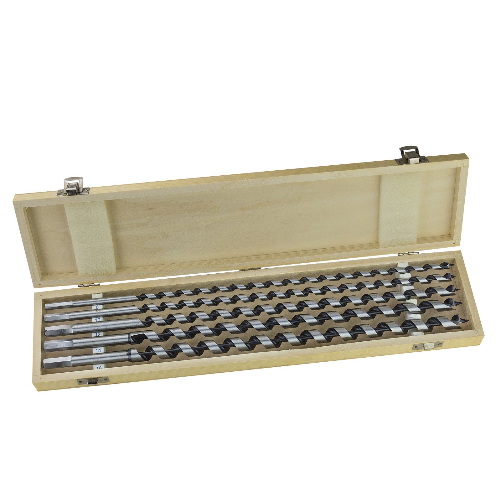 DEMA Holzbohrer Holzbohrer/Schlangenbohrer 5tlg. im Holzkasten günstig online kaufen