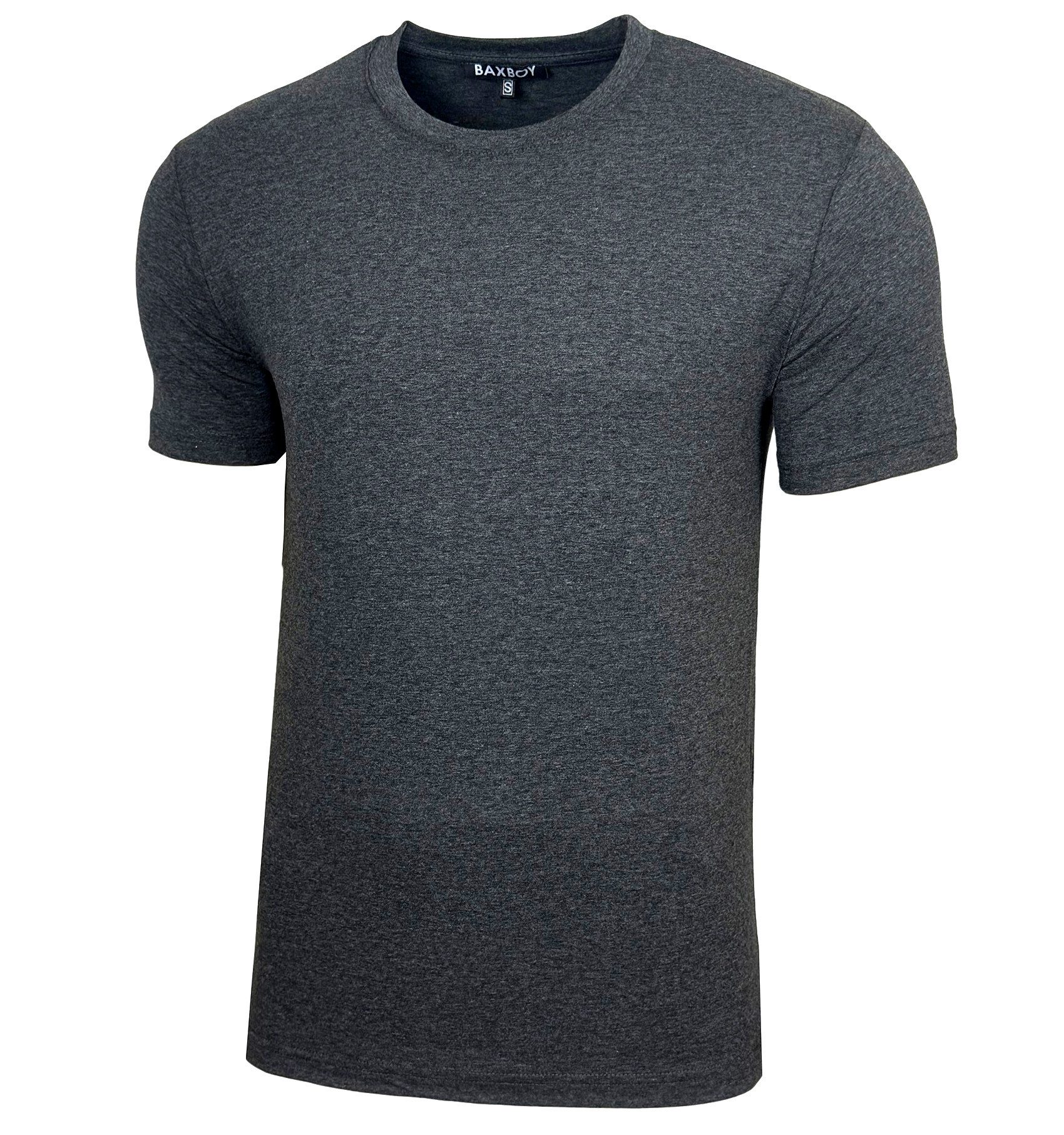 Baxboy T-Shirt Baxboy Herren Uni Basic Kurzarm Slim Fit T-Shirt B-55 günstig online kaufen