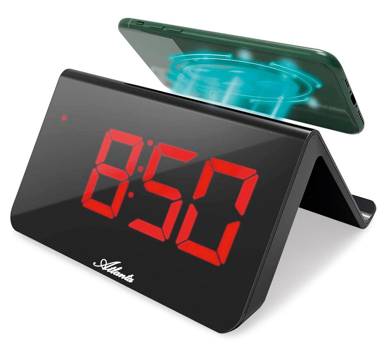 Atlanta Wecker Multifunktion Wecker Alarm Wirless charging IQ Technologie