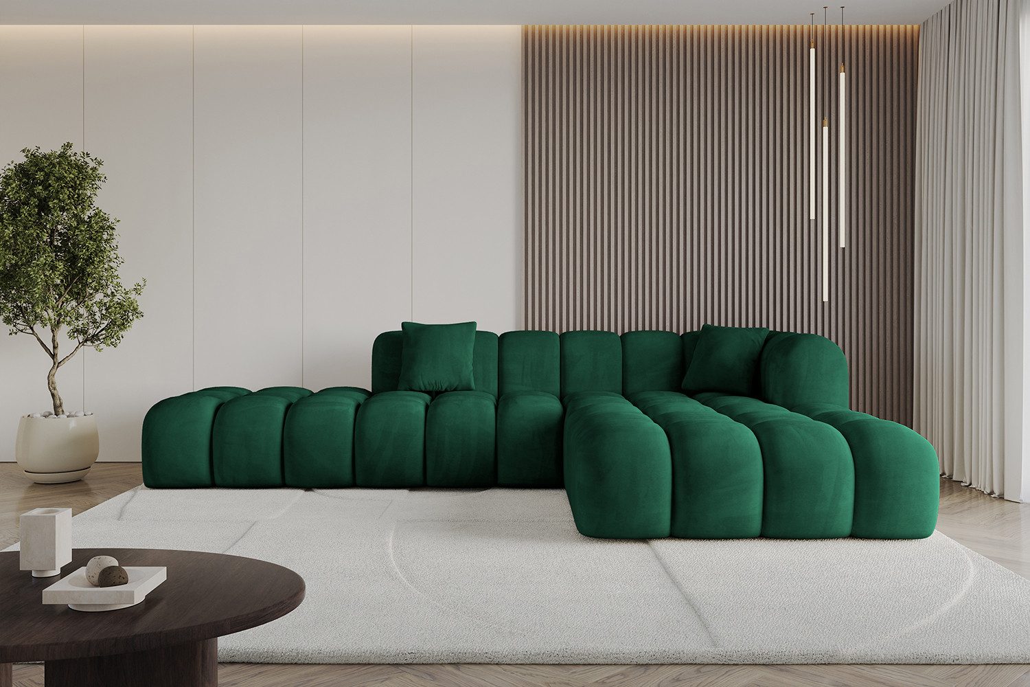 ALTDECOR Ecksofa OLEA-L2, Sofa Praktische Bequeme Funktionsecke Couch L-Form Eckcouch, Corner Sofa U-Form Vielseitige Sofa Wohnlandschaft Wohnzimmer