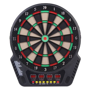HOMCOM Dartscheibe Dartboard Dart-set mit LED Anzeige für 16 Spieler, (Set, mit automatischer Wertung Soundeffekte), 44L x 51.5B x 3.2H cm