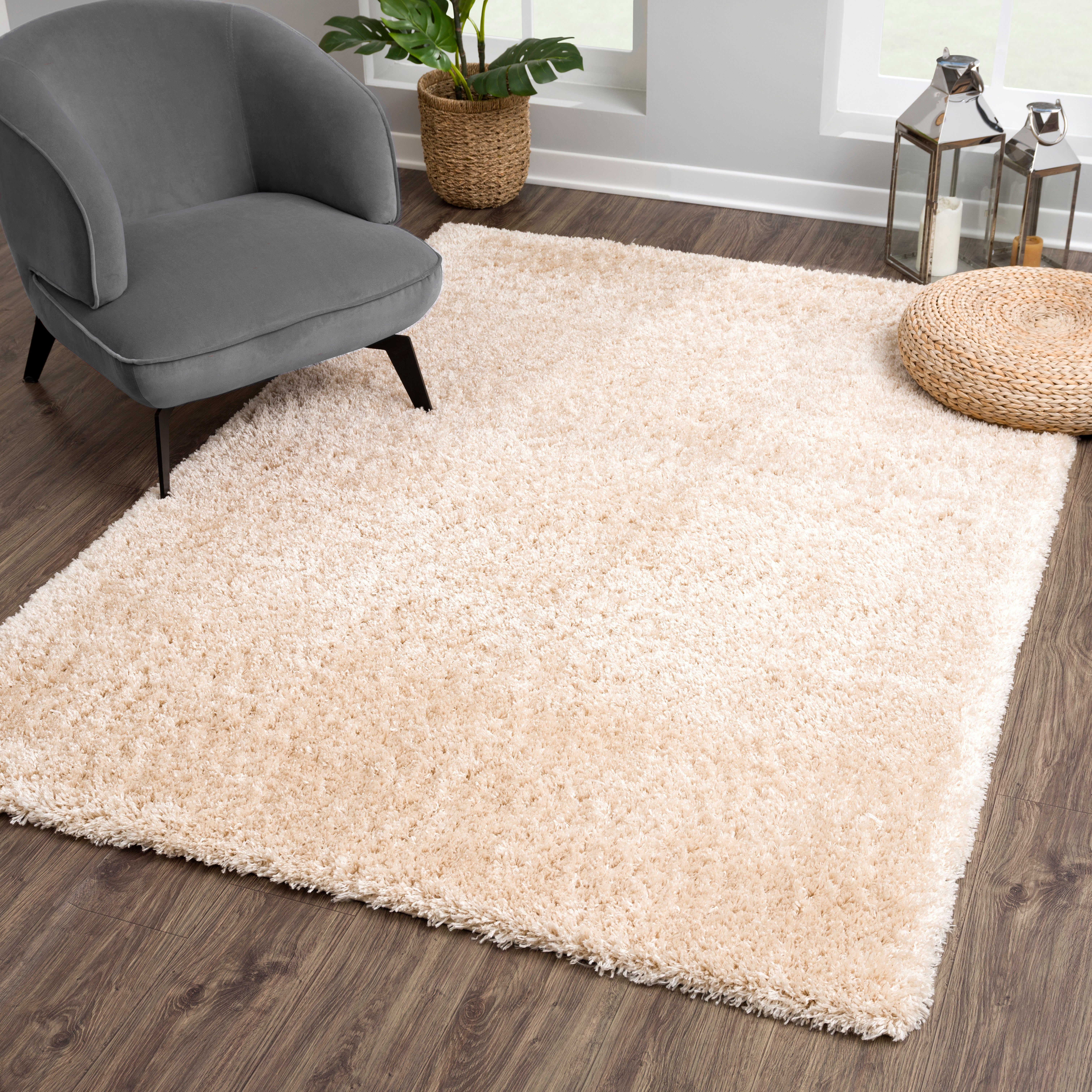 Sanat Hochflor-Teppich Porto, auch als Läufer und in Rund erhältlich, rechteckig, Höhe: 45 mm, Wohnzimmer, Langflor, Shaggy,weich