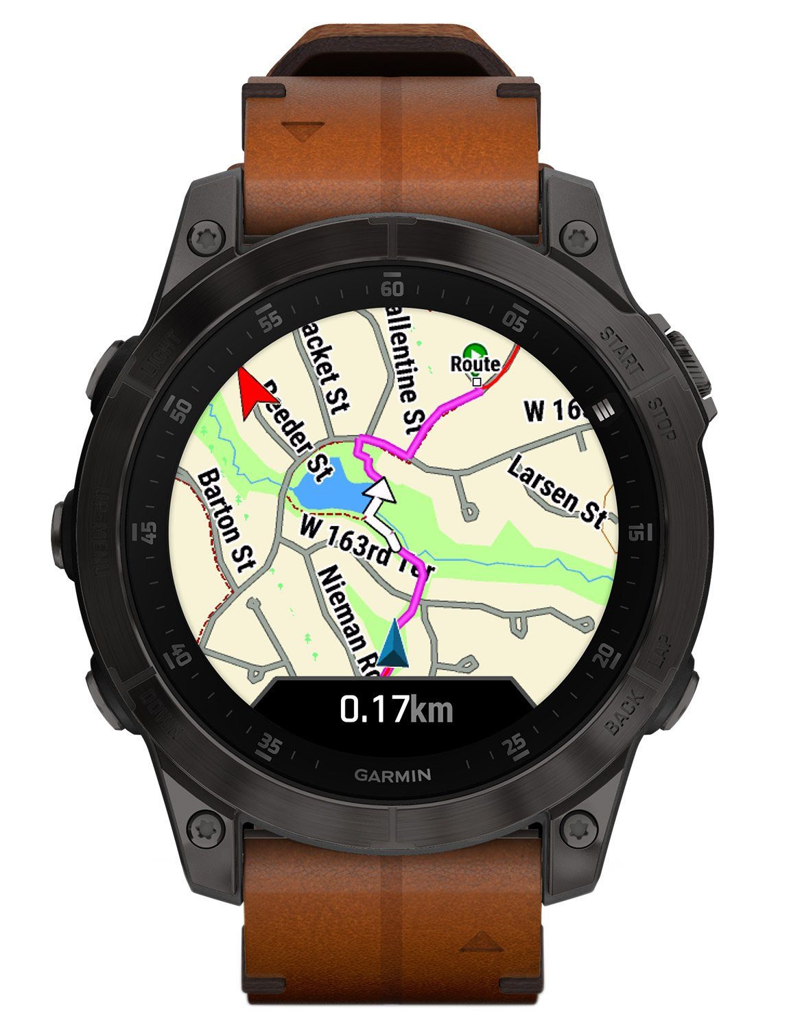 Schwarz/Carbongrau Titan Saphir Proprietär), pix Zoll, 1-tlg. Garmin (3.3 Fitnessuhr cm/1.3