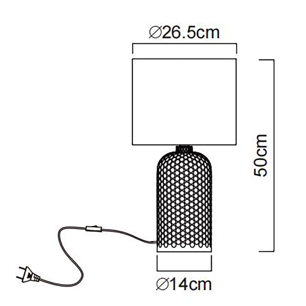 GLOBO LIGHTING Schreibtischlampe, Leuchtmittel inklusive, Warmweiß, Tischleuchte Tischlampe Leselampe champagner Glas LED