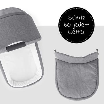 Hauck Kinderwagenaufsatz Hauck Babywanne für Buggy Colibri - Melange Grey