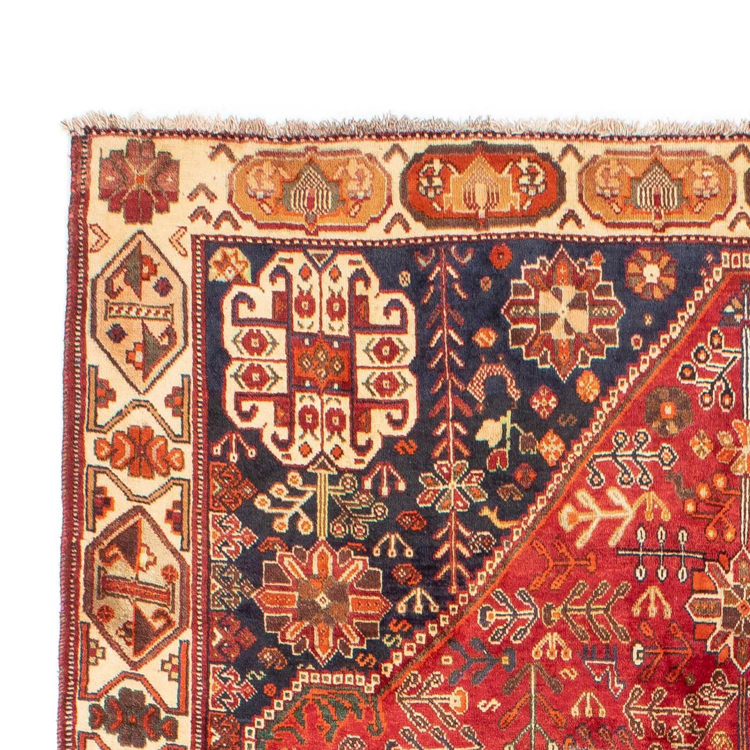 mm, Medaillon cm, Rosso mit Wollteppich Zertifikat morgenland, 270 Höhe: x Shiraz 10 rechteckig, Unikat 190