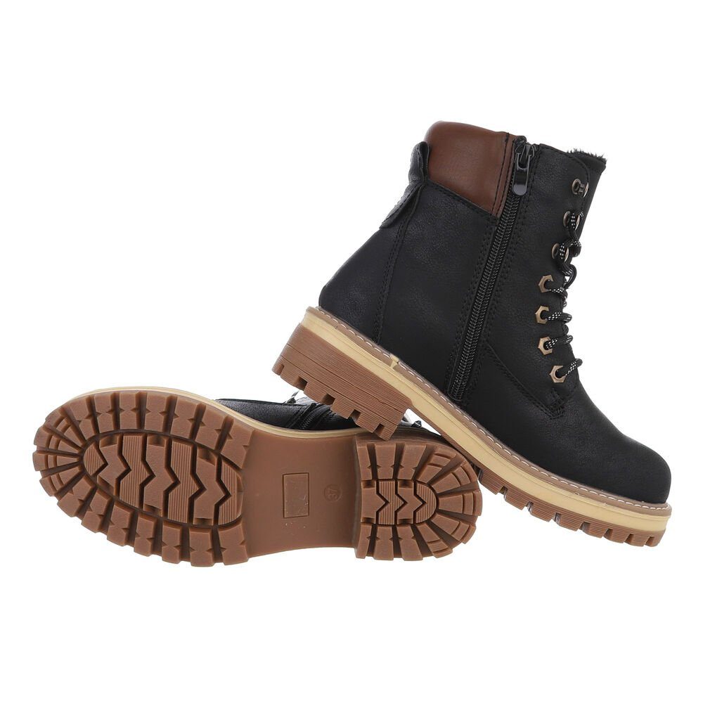 Ital-Design Damen Schnürschuhe Freizeit Schnürstiefelette (84556957) günstig online kaufen