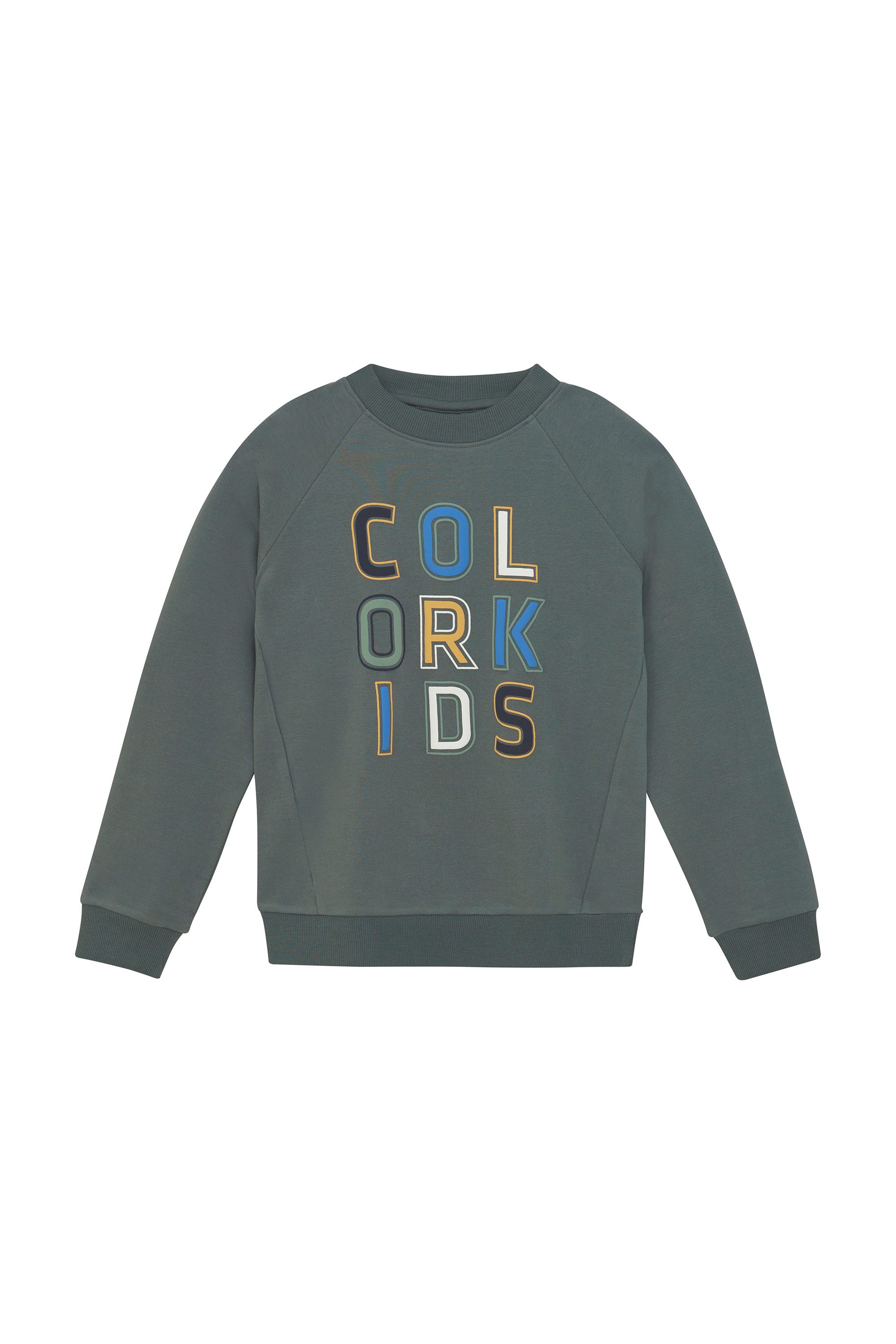 COLOR KIDS Sweater COSweat W. JR. Logo Print Stylischer Pullover