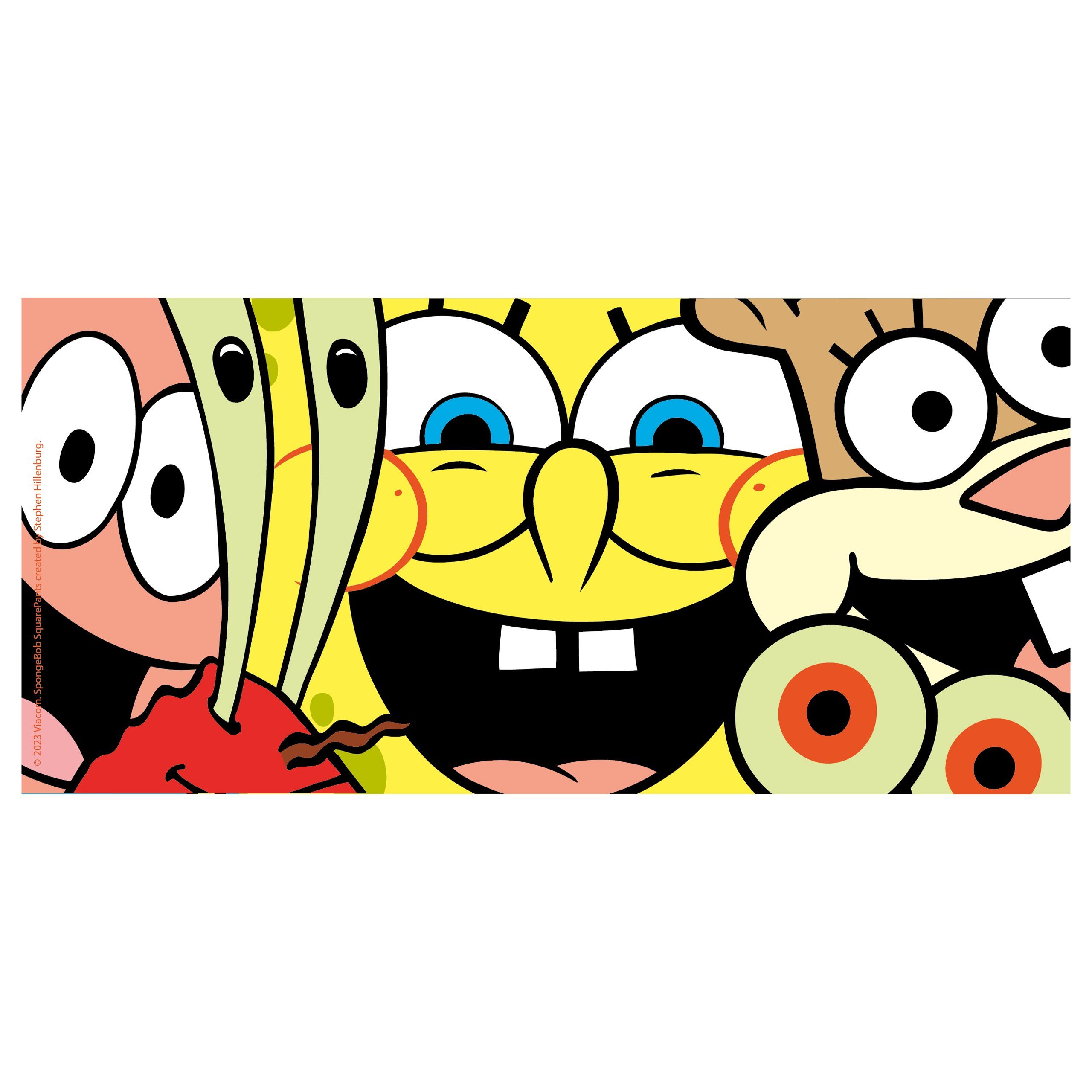 United Labels® Tasse Spongebob Kaffeetasse aus Keramik Keramik 320 Allover ml, - 