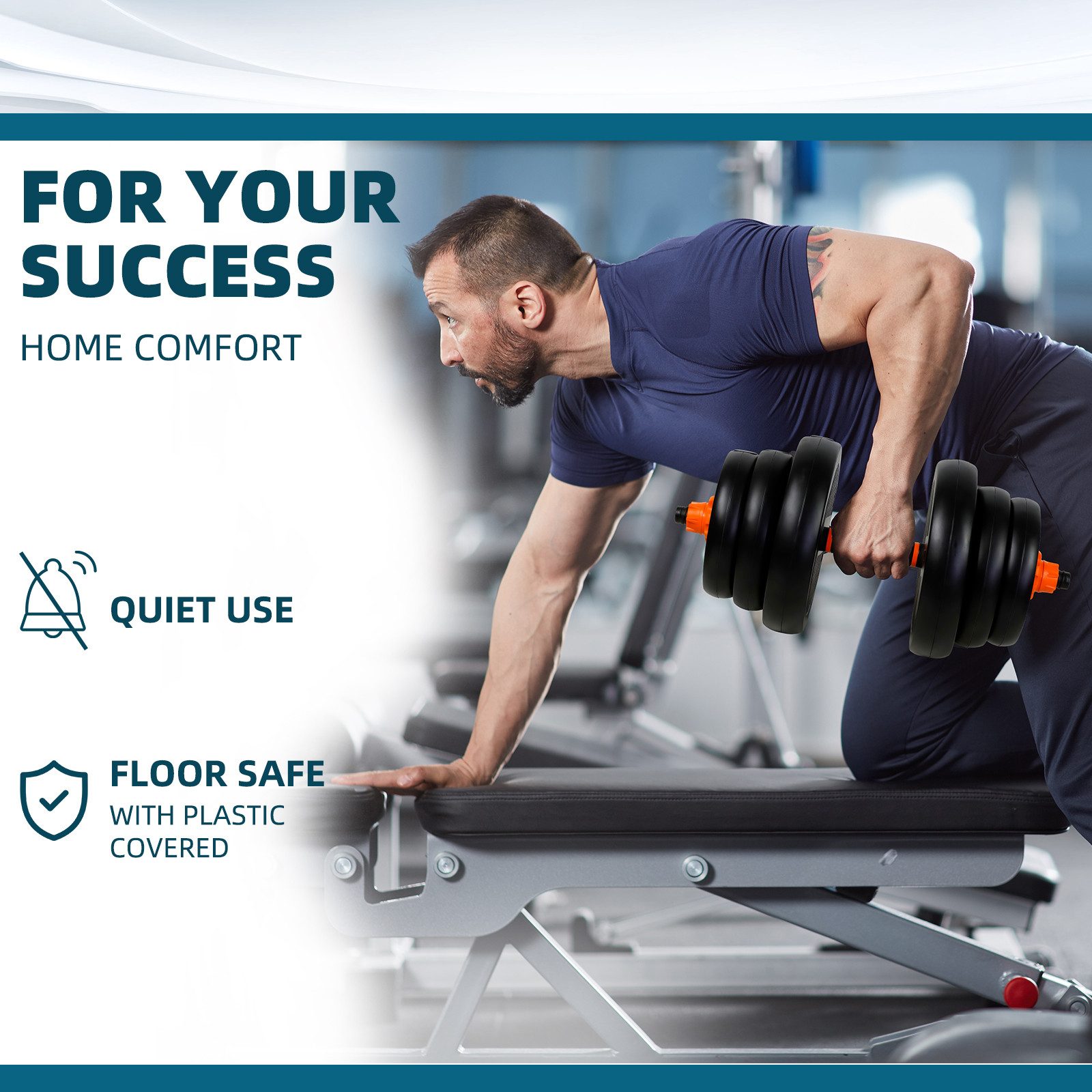 CCLIFE Hantel-Set Hantel Kurzhantel set Dumbbell verstellbar 20/25/30/40kg – Bild 5 von 5