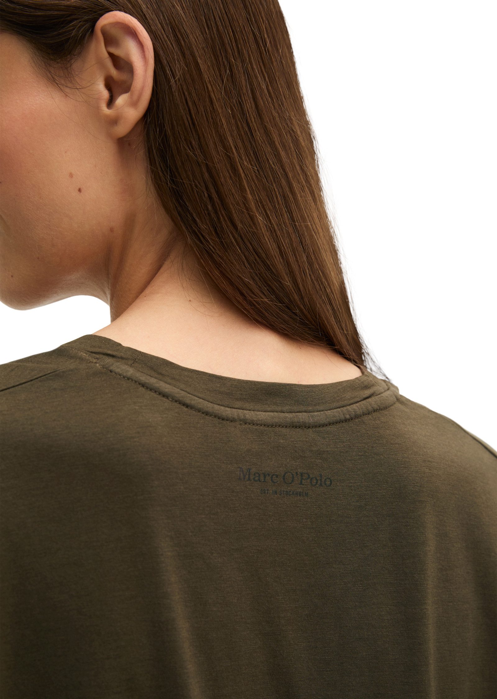 Marc O'Polo T-Shirt aus fließendem Lyocell-Baumwolle-Mix – Bild 4 von 5
