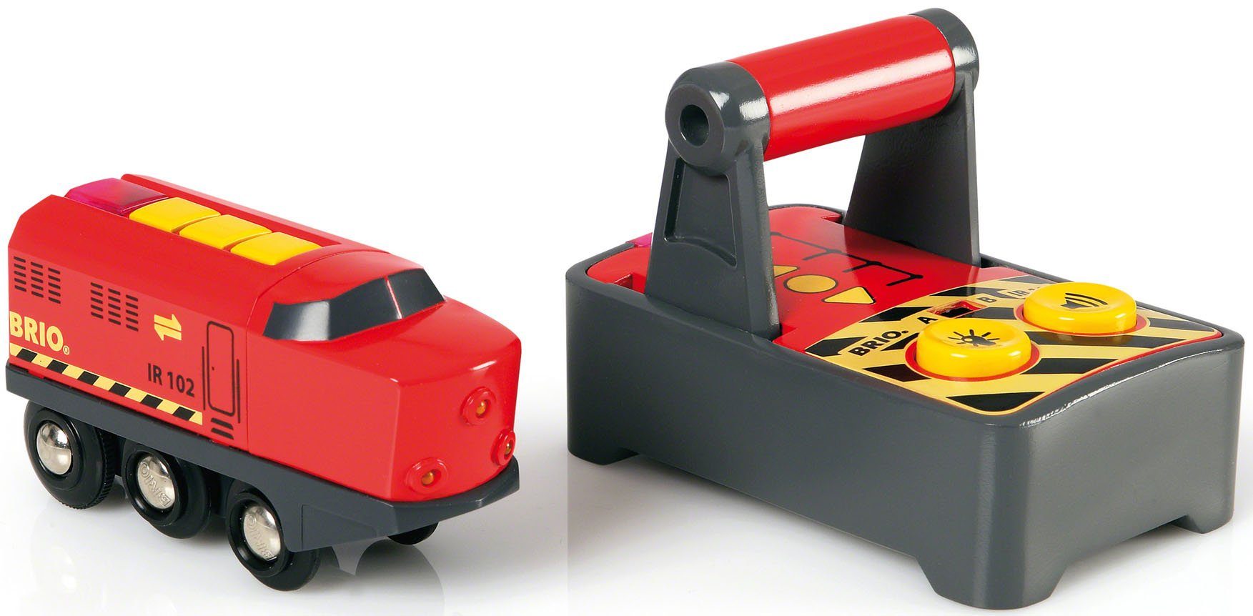 BRIO® Spielzeug-Eisenbahn BRIO® WORLD, IR Frachtlok, mit Licht und Soundfun günstig online kaufen