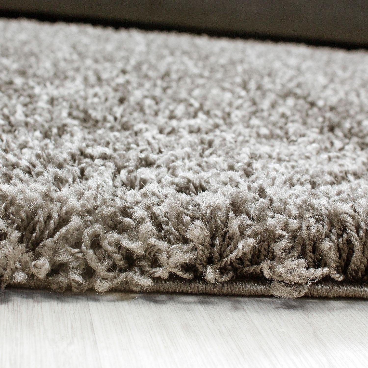 Ayyildiz Teppiche Hochflor-Teppich Life Shaggy 1500, auch als Läufer und in Rund erhältlich, rund, Höhe: 30 mm, Langflor, uni, große Farb- und Größenauswahl. Wohnzimmer, alle Räume