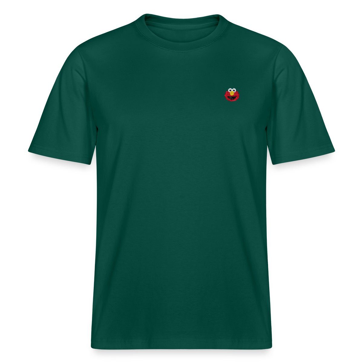 Spreadshirt T-Shirt Sesamstraße Elmo Gesicht Stick Relaxed Fit Unisex T-Shirt (1-tlg)
