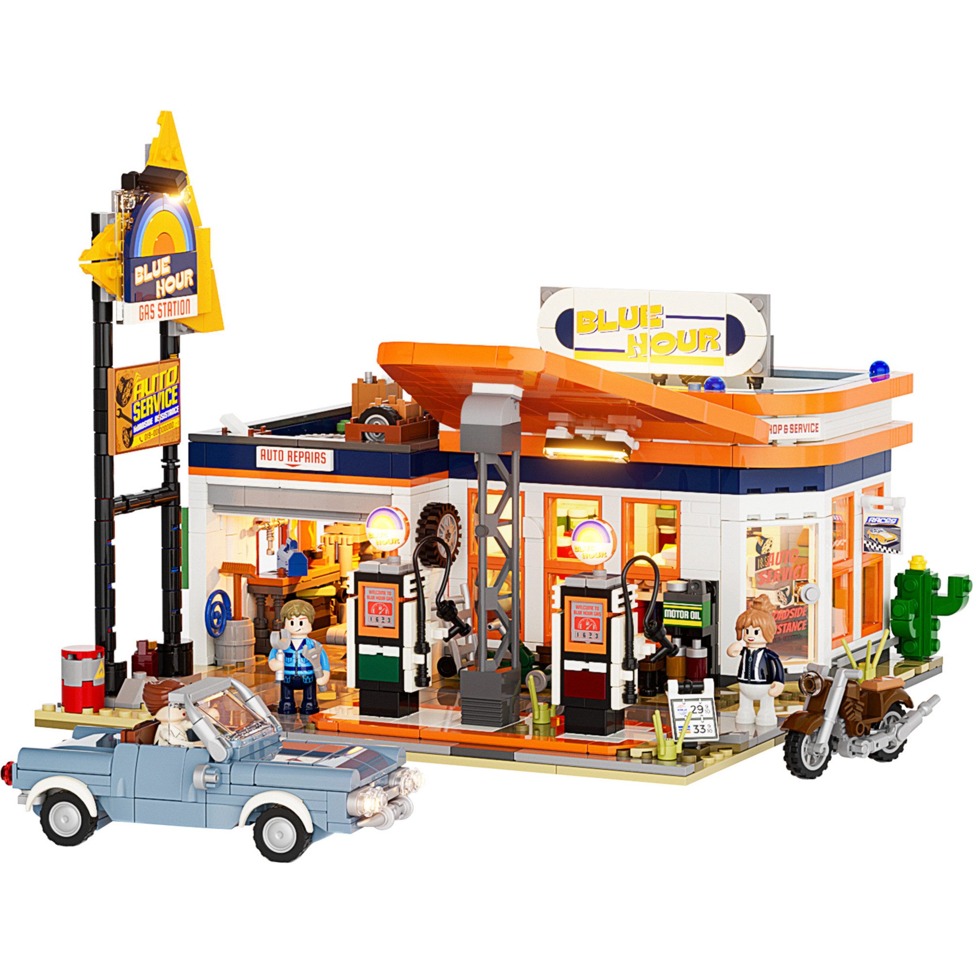 Lumibricks Lumibricks Tankstelle, Konstruktionsspielzeug Spielbausteine