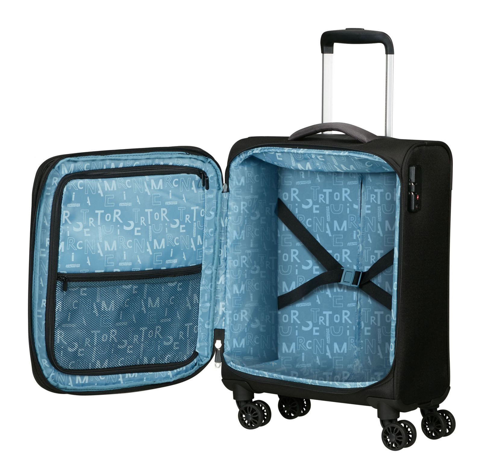 American Tourister® Weichgepäck-Trolley Pulsonic, 4 Rollen