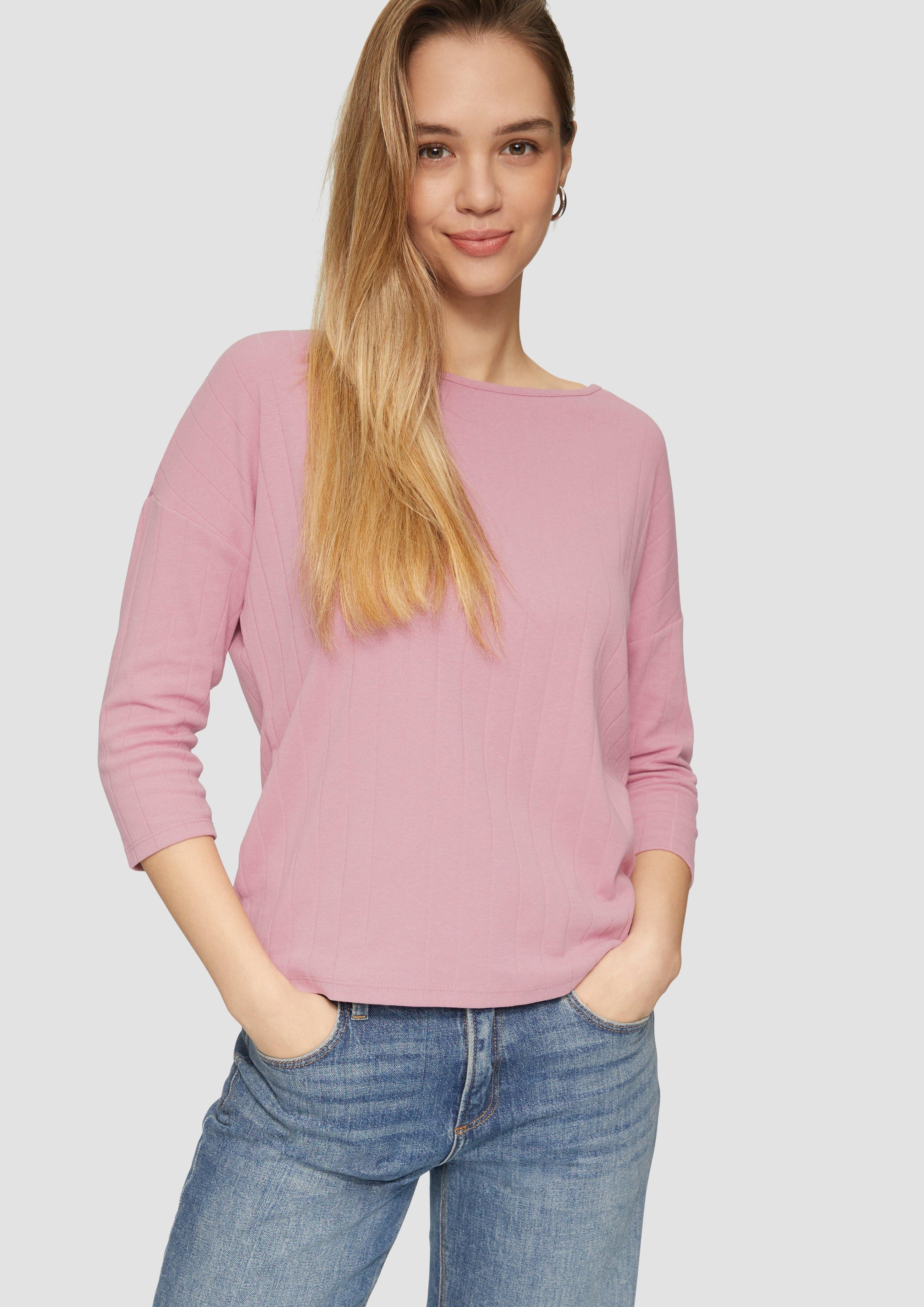 QS 3/4-Arm-Shirt Shirt im Loose Fit günstig online kaufen
