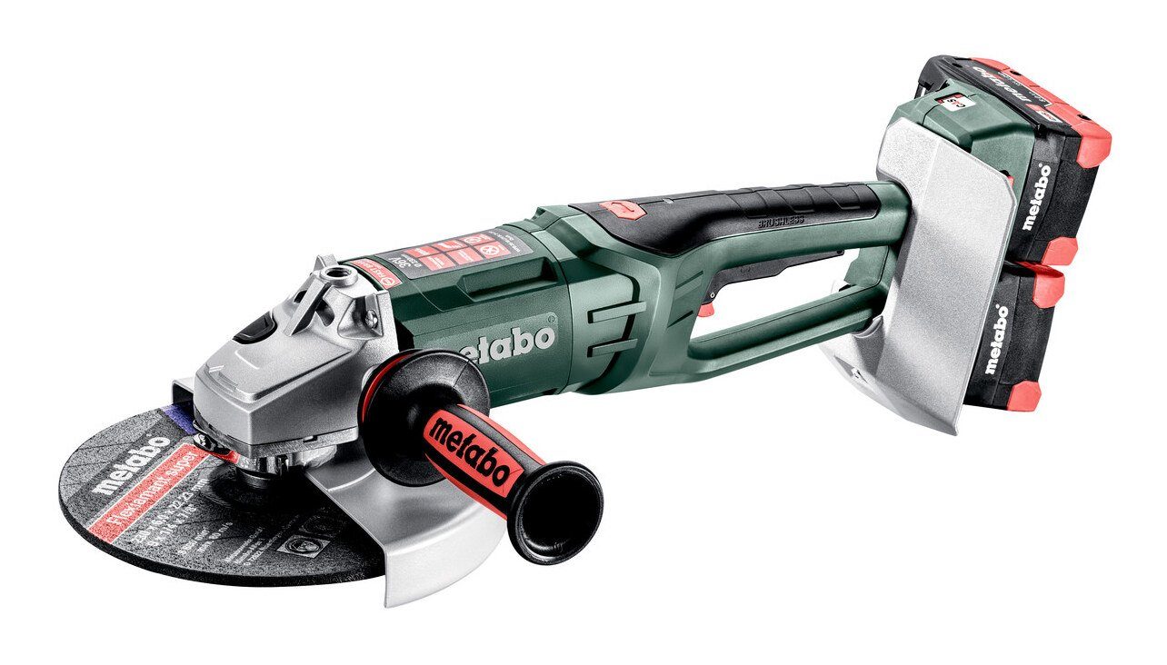 metabo Akku-Winkelschleifer WPB 36-18 LTX BL 24-230 Quick, max. 6600 U/min, 4 x 8 Ah LiHD im Kunststoffkoffer
