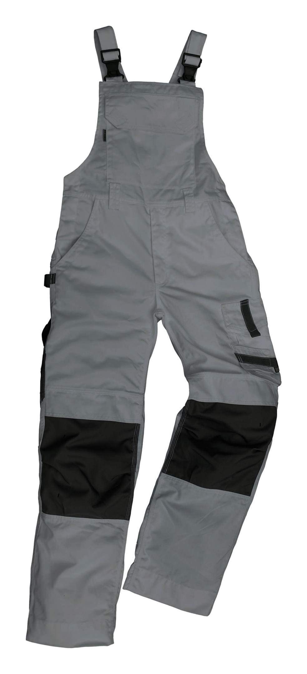 Excess Latzhose Arbeitslatzhose Champ grau / schwarz