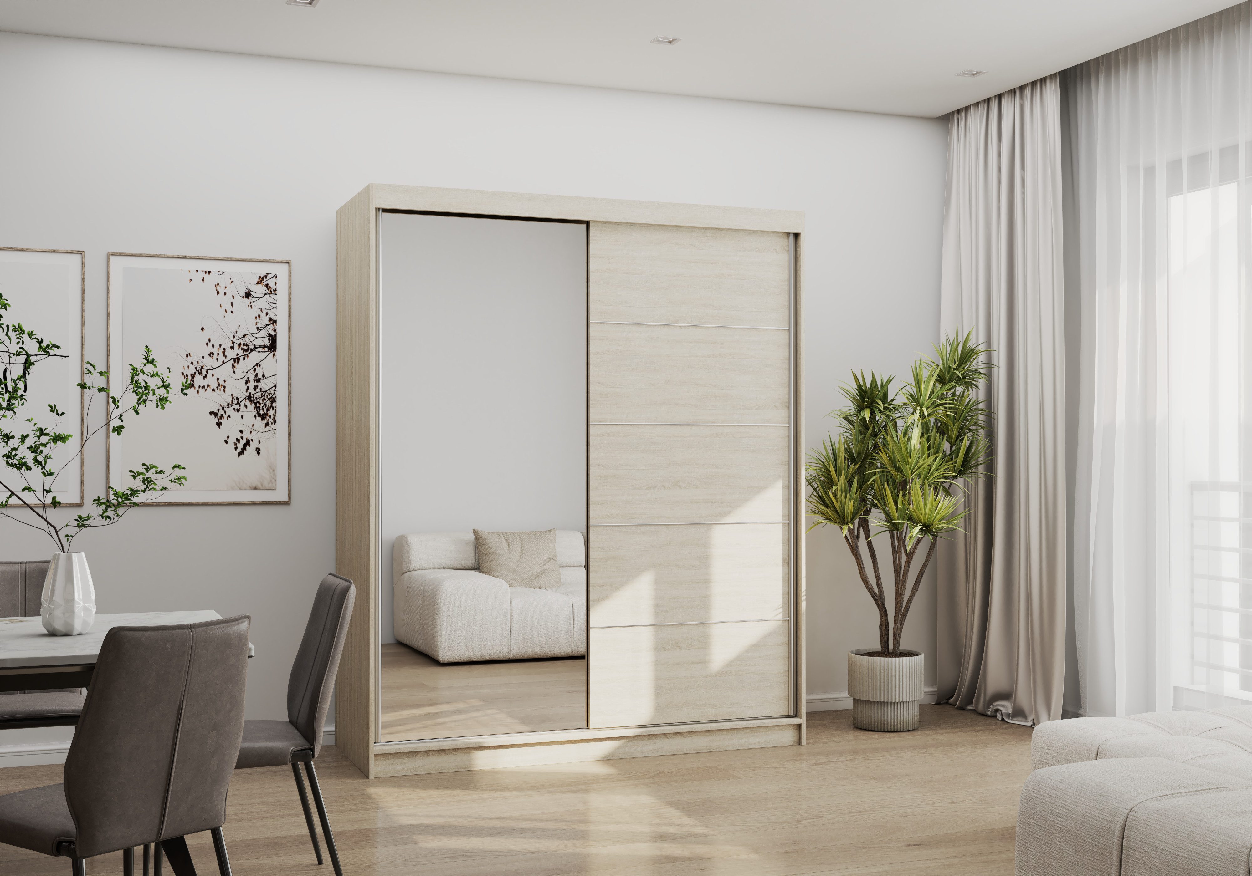 MOEBLO Schiebetürenschrank EVA 05 (Garderobe Schiebtüren günstig online kaufen