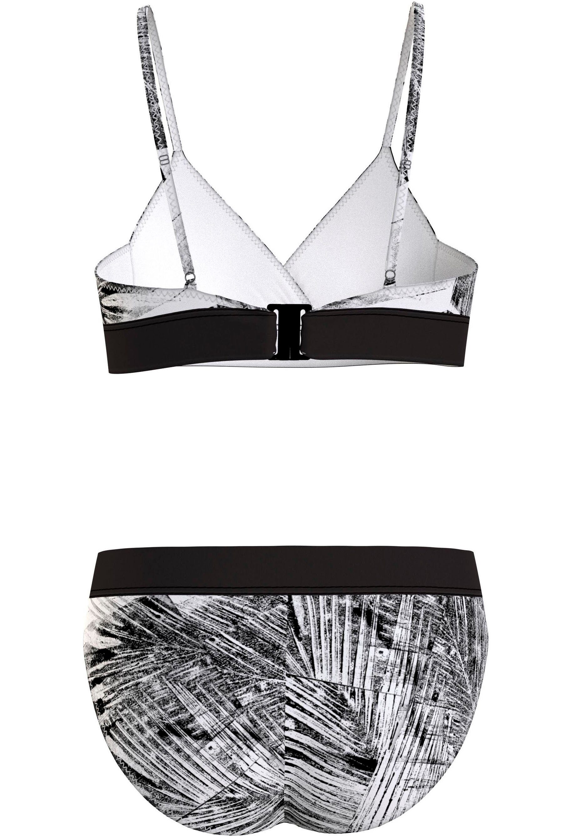 TRIANGLE Triangel-Bikini In Calvin Swimwear SET-PR Optik Klein CROSSOVER gemusteter BIKINI