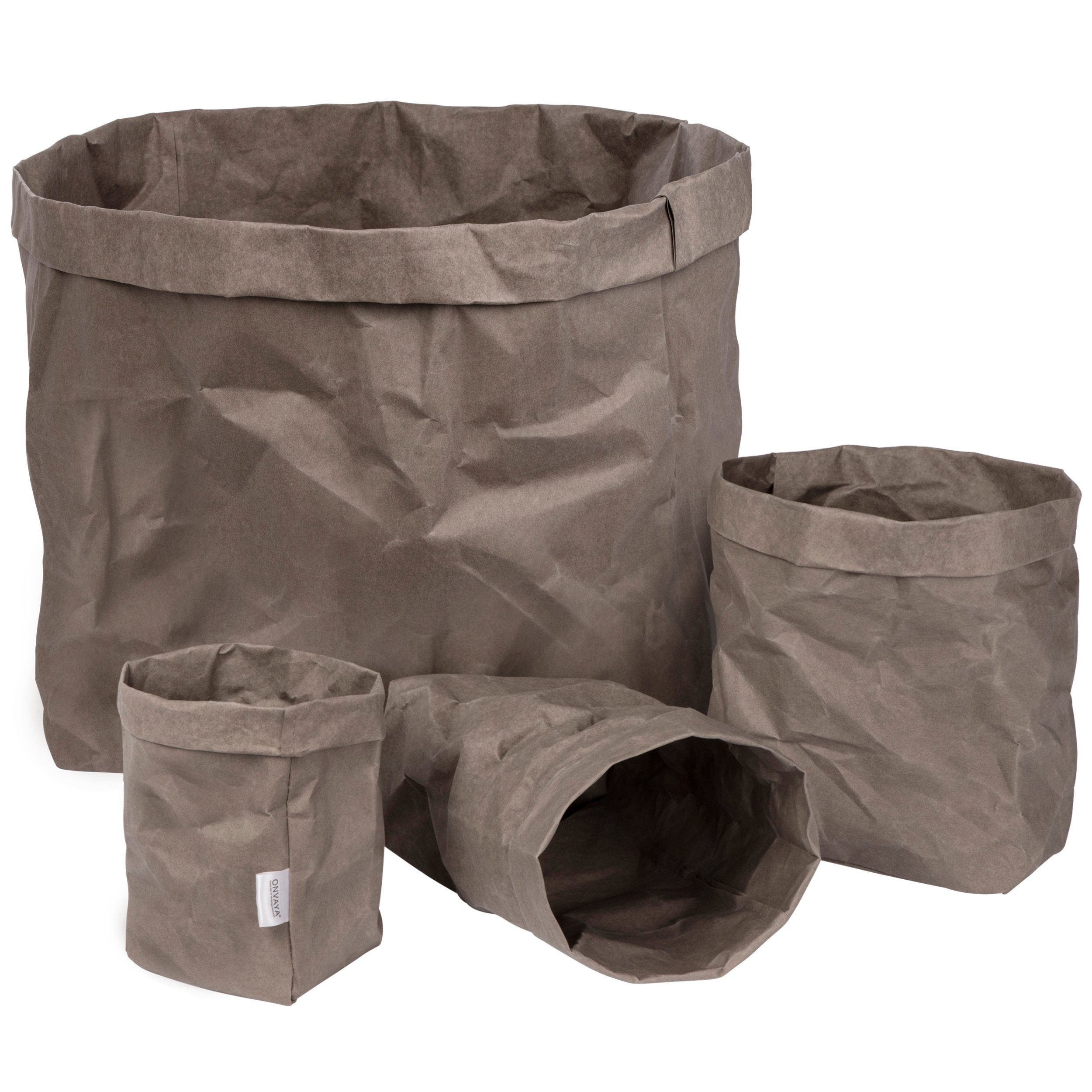 ONVAYA Aufbewahrungskorb Grau, Krempelbox, Dekobox, Geschenkbox günstig online kaufen