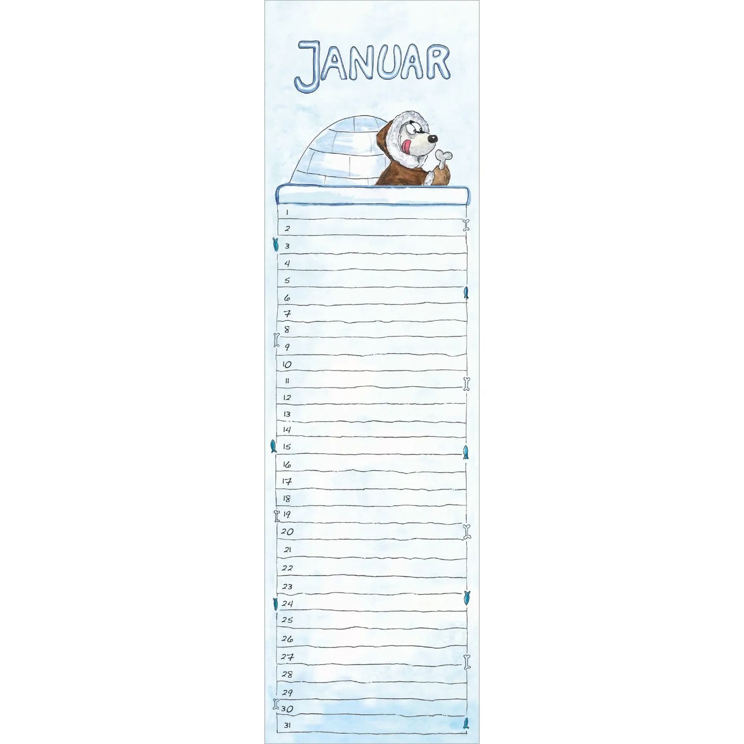 NEUMANN Wandkalender Geburtstagskalender Mini Cartoon
