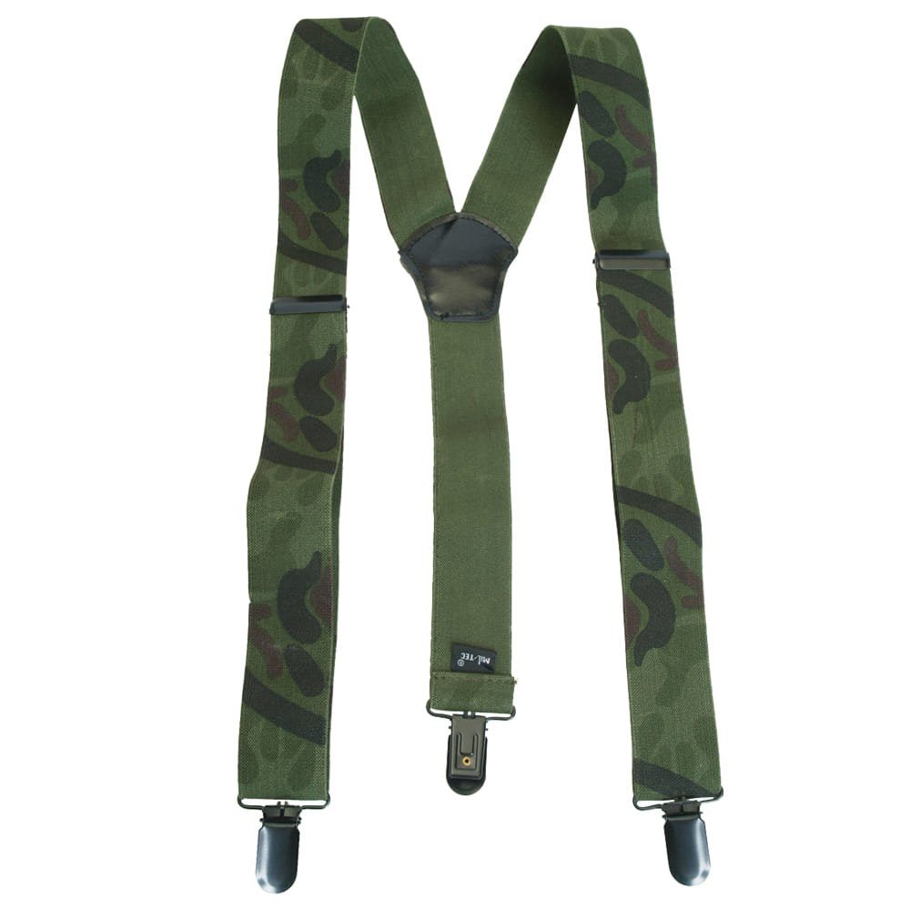 Mil-Tec Ledergürtel Hosenträger mit Clip