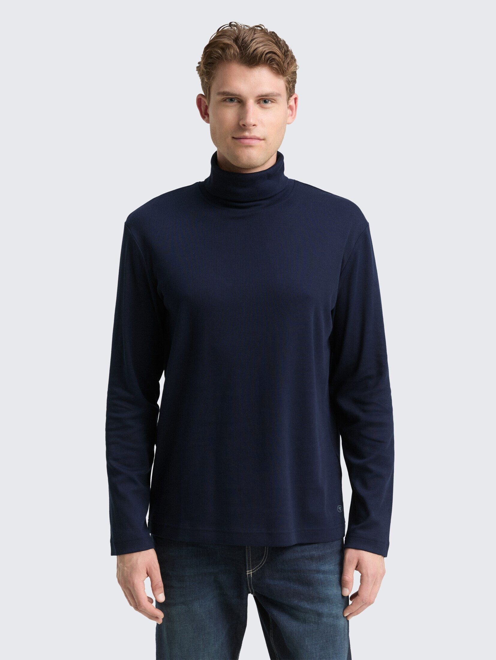 TOM TAILOR Langarmshirt T-Shirt Basic Rollkragenshirt günstig online kaufen