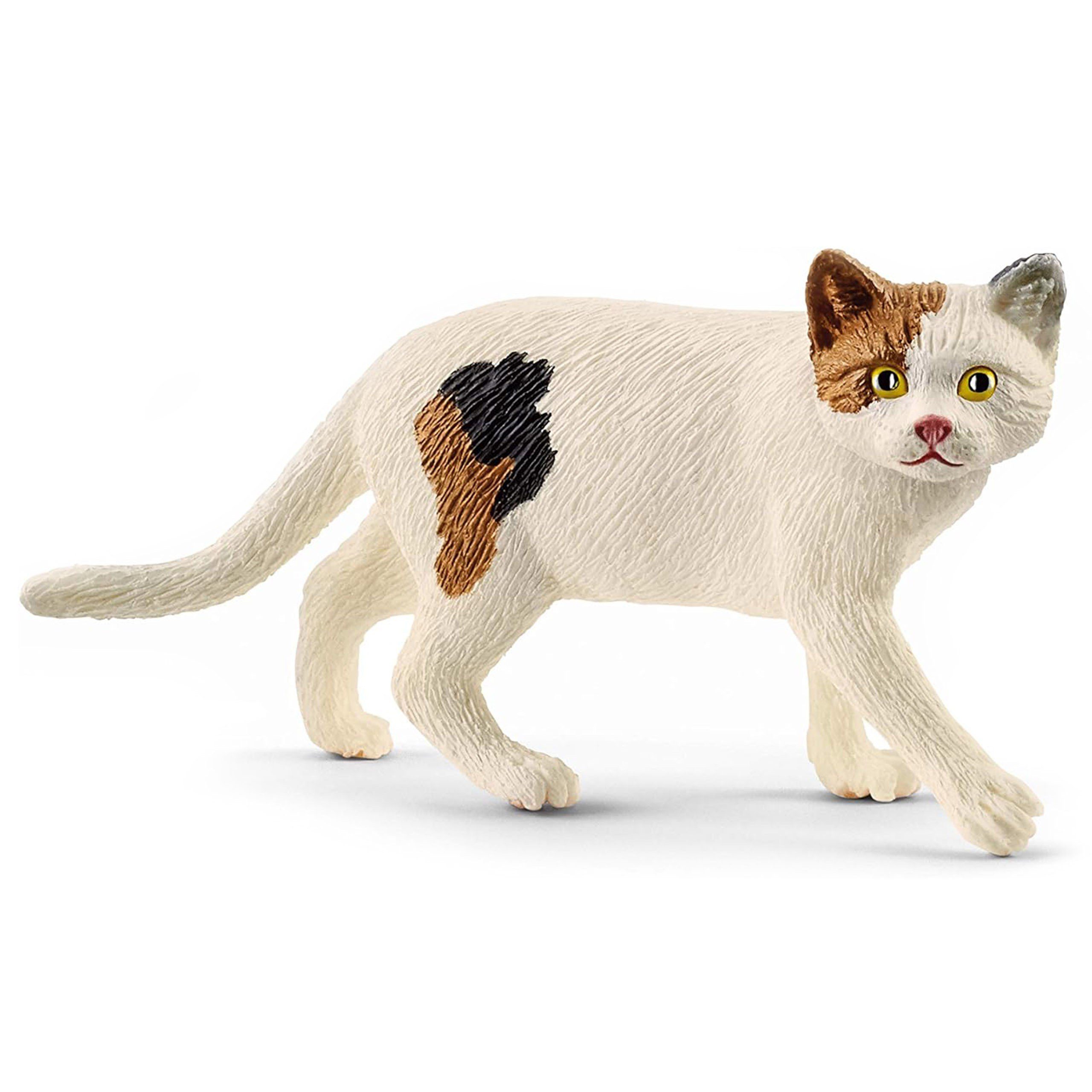 Spielfigur 13894 Schleich Farm World - American Shorthair Katze, für Kinder 3+