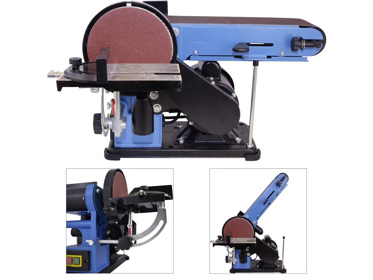 Güde Doppelschleifer Band- & Tellerschleifer GBTS 400, max. 1450 U/min, 292 m/min, (Set), 350 W, Ø der Klettschleifscheibe 150 mm, Bandgeschwindigkeit 292 m/min