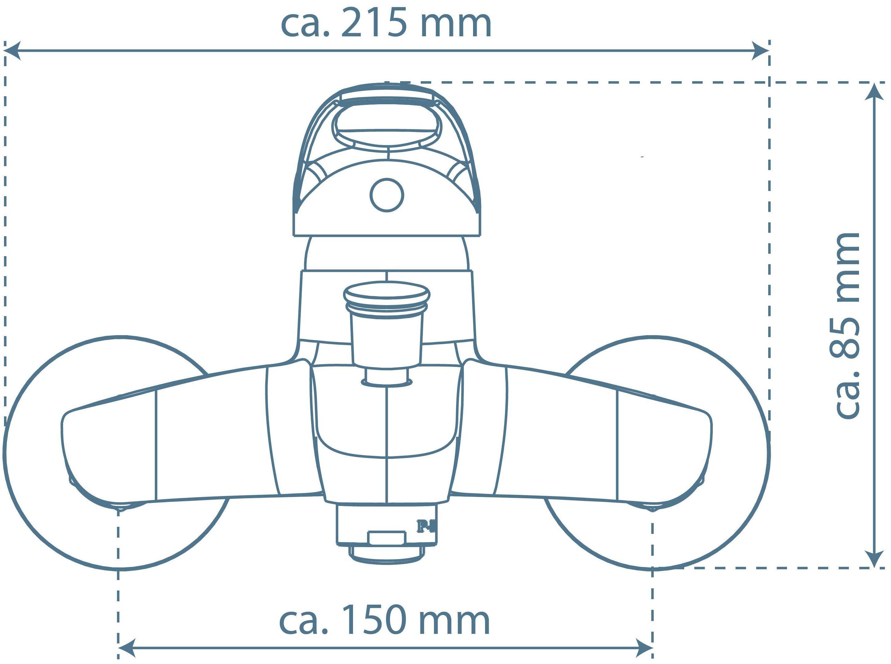 Schütte Wannenarmatur ATHOS PLUS geräuscharme Kartusche, Marken-Mischdüse, 1/2'' Brauseanschluss – Bild 4 von 4