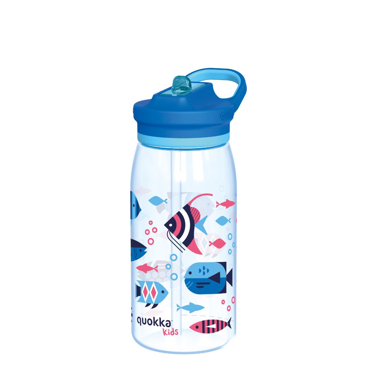 Quokkabottle Trinkflasche Glow Kids Flasche SEA LIFE 580 ml mit Tragekupplung
