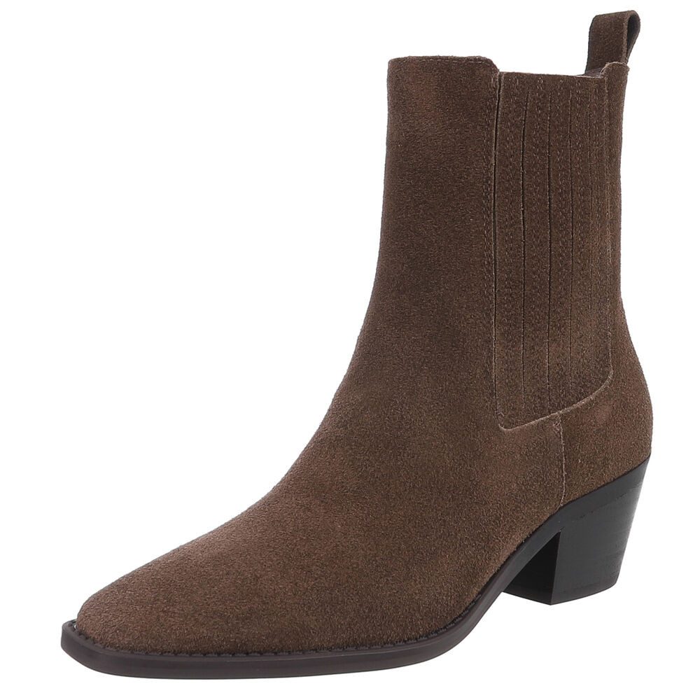 Ital-Design Elegante Leder-Stiefeletten für Damen - günstig online kaufen