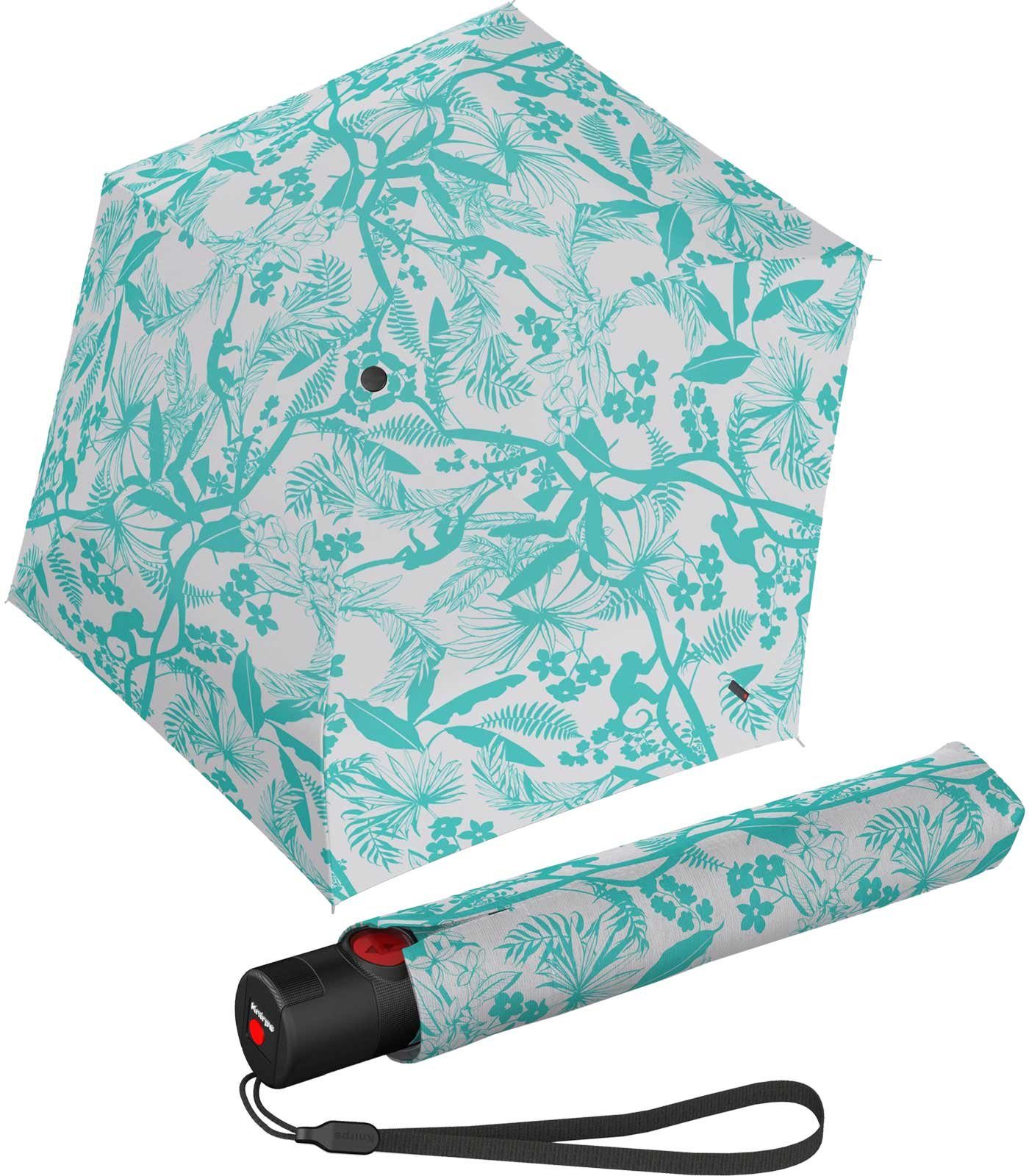 leichteste Taschenregenschirm Knirps mit Schirm mit leichter der Duomatic-Funktion Knirps® schlanker, Auf-Zu-Automatik,