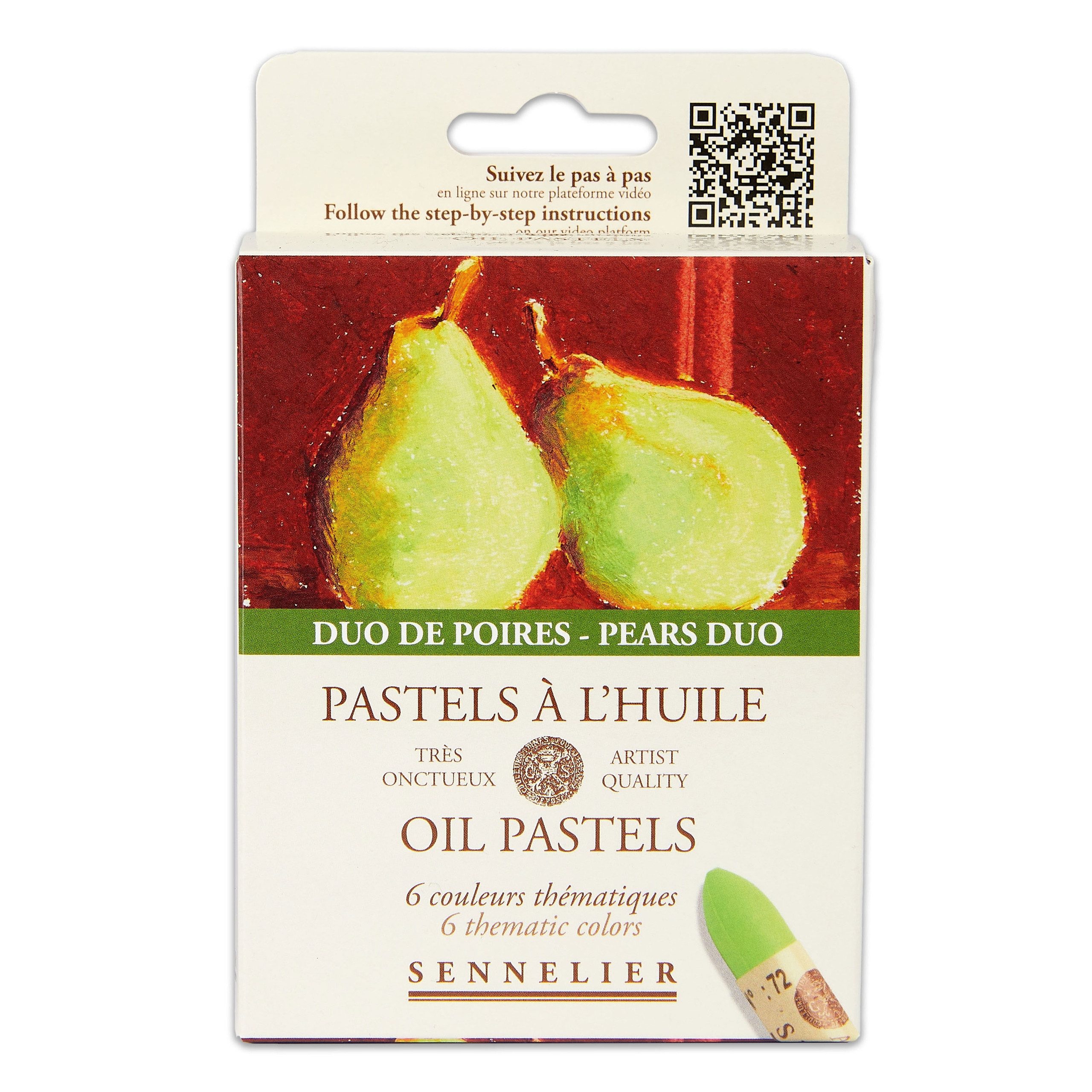 SENNELIER Ölfarbe Oil Pastels - Duo de Poires Kartonset mit 6 Ölpastellen - N132519.63