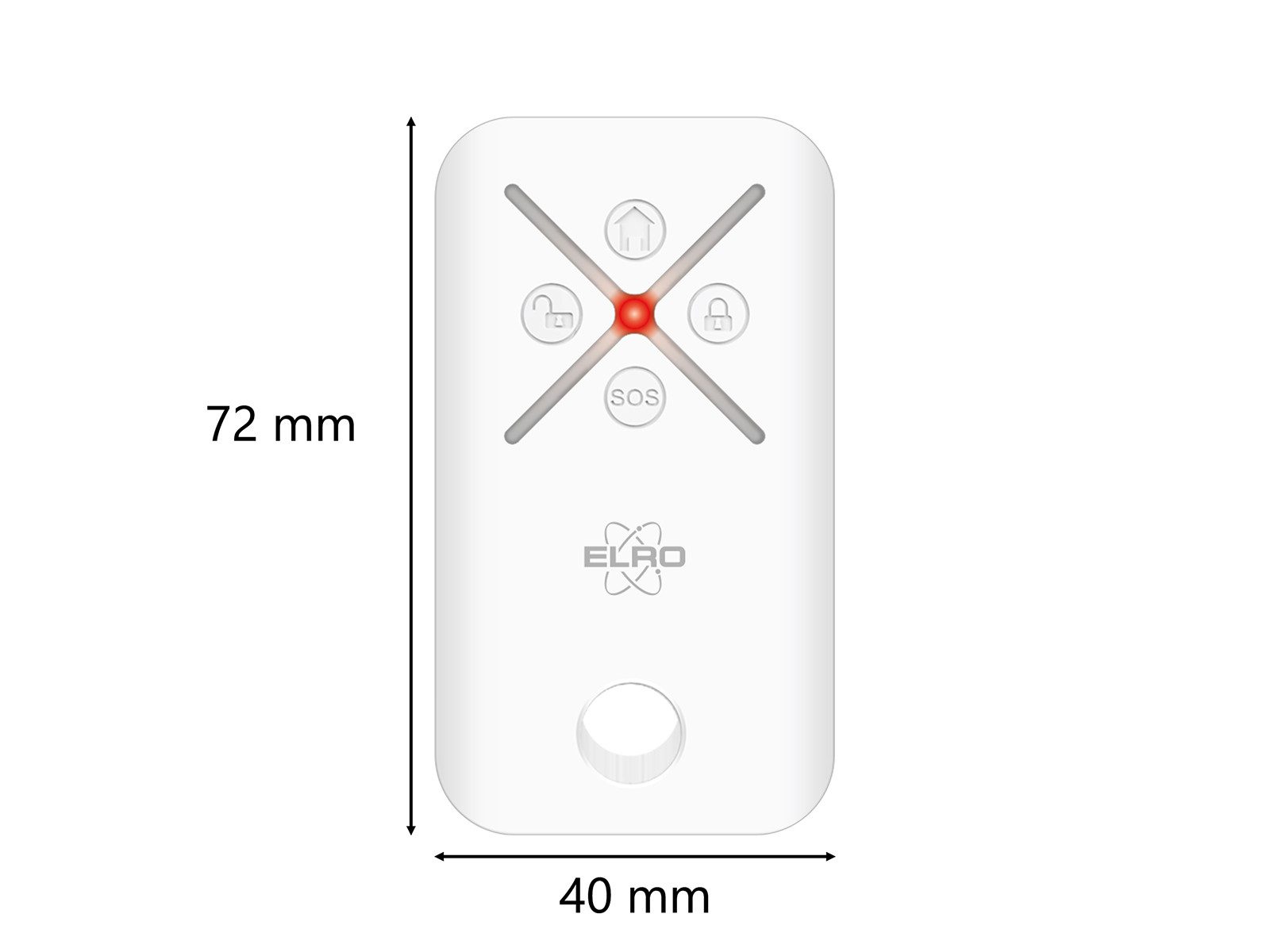 Elro Fernbedienung für ELRO AS98S Home2 Smart-Home-Fernbedienung (18-in-1, Zubehör für Alarmanlage ELRO AS98S Home2, Handsender)